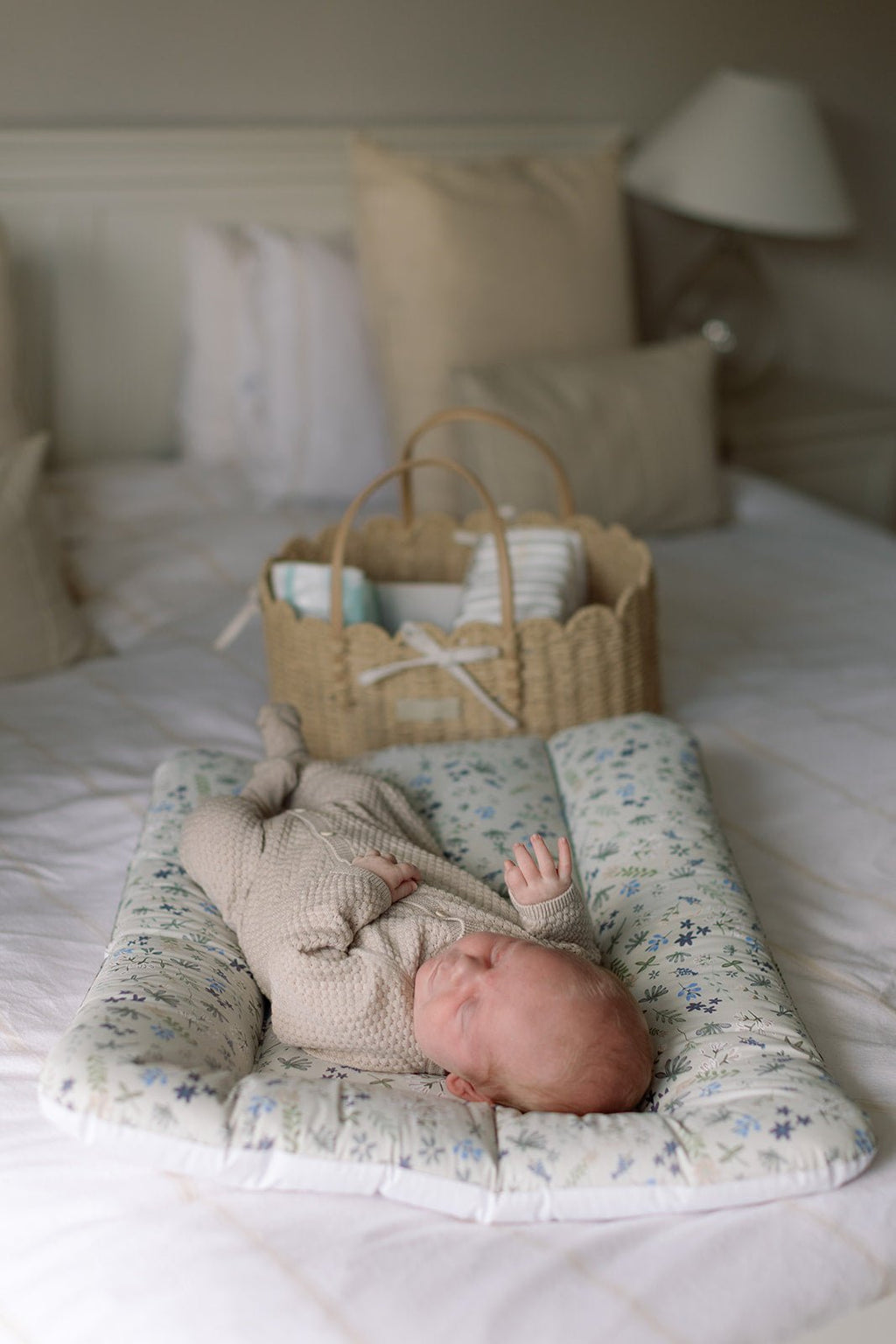 Ralphie Bear Comfort Changing Mat - Wildflower Blue - Baby&More