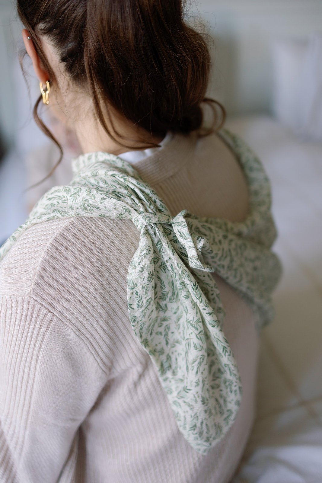 Ralphie Bear Large Swaddle Muslin - Willow - Baby&More