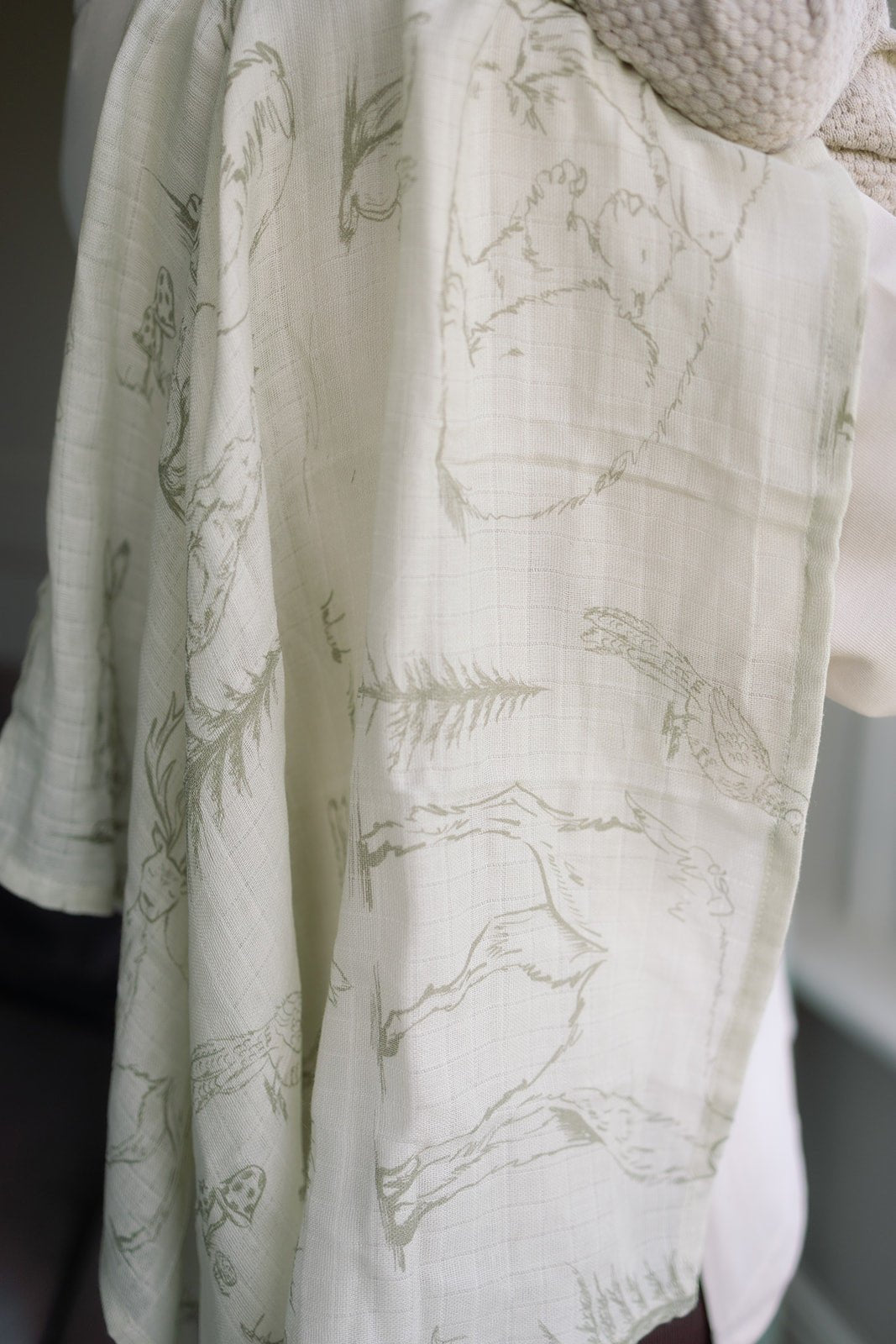 Ralphie Bear Large Swaddle Muslin - Woodland - Baby&More