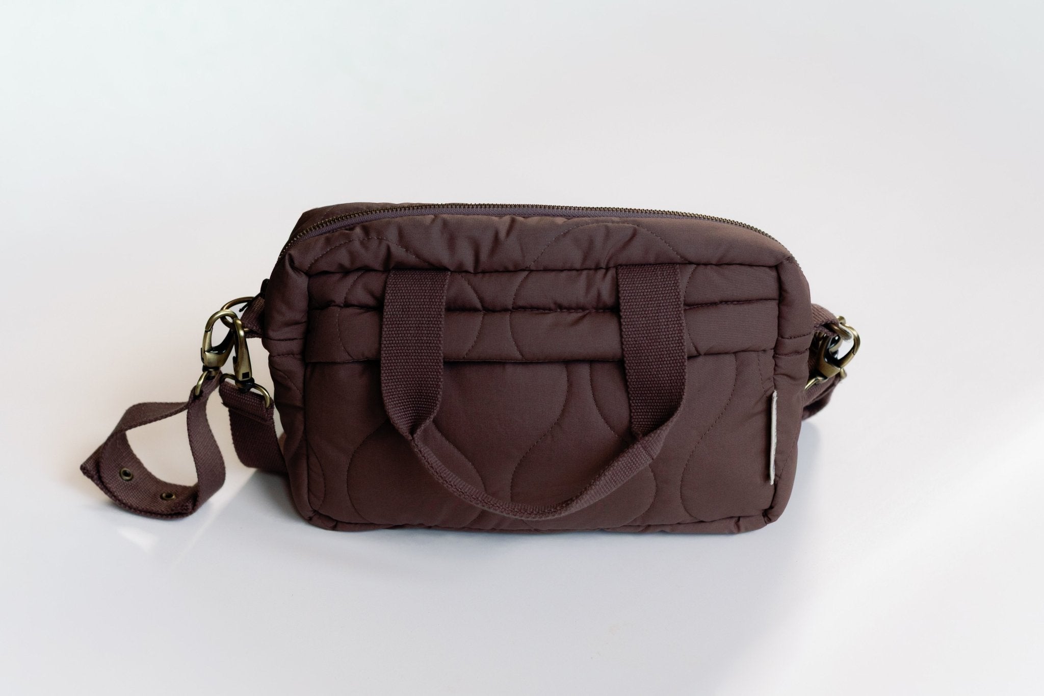 Ralphie Bear Quilted Changing Stroller Bag - Brown/Pears - Baby&More