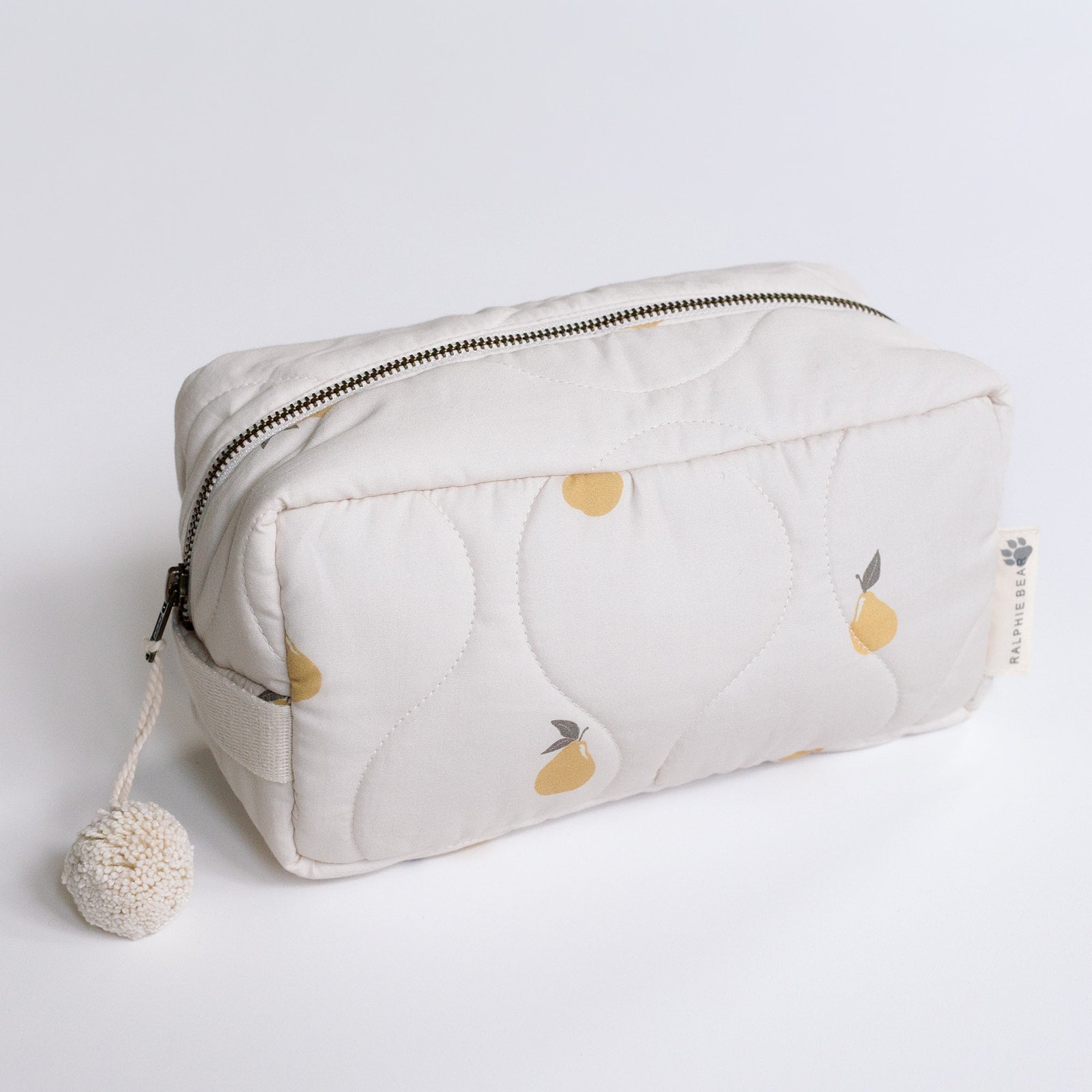Ralphie Bear Quilted Washbag - Pears - Baby&More
