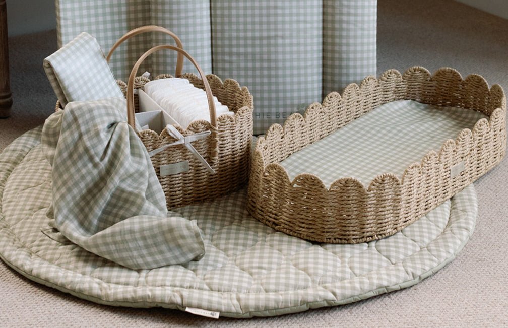 Ralphie Bear Scallop Edge Baby Changing Basket - Baby&More
