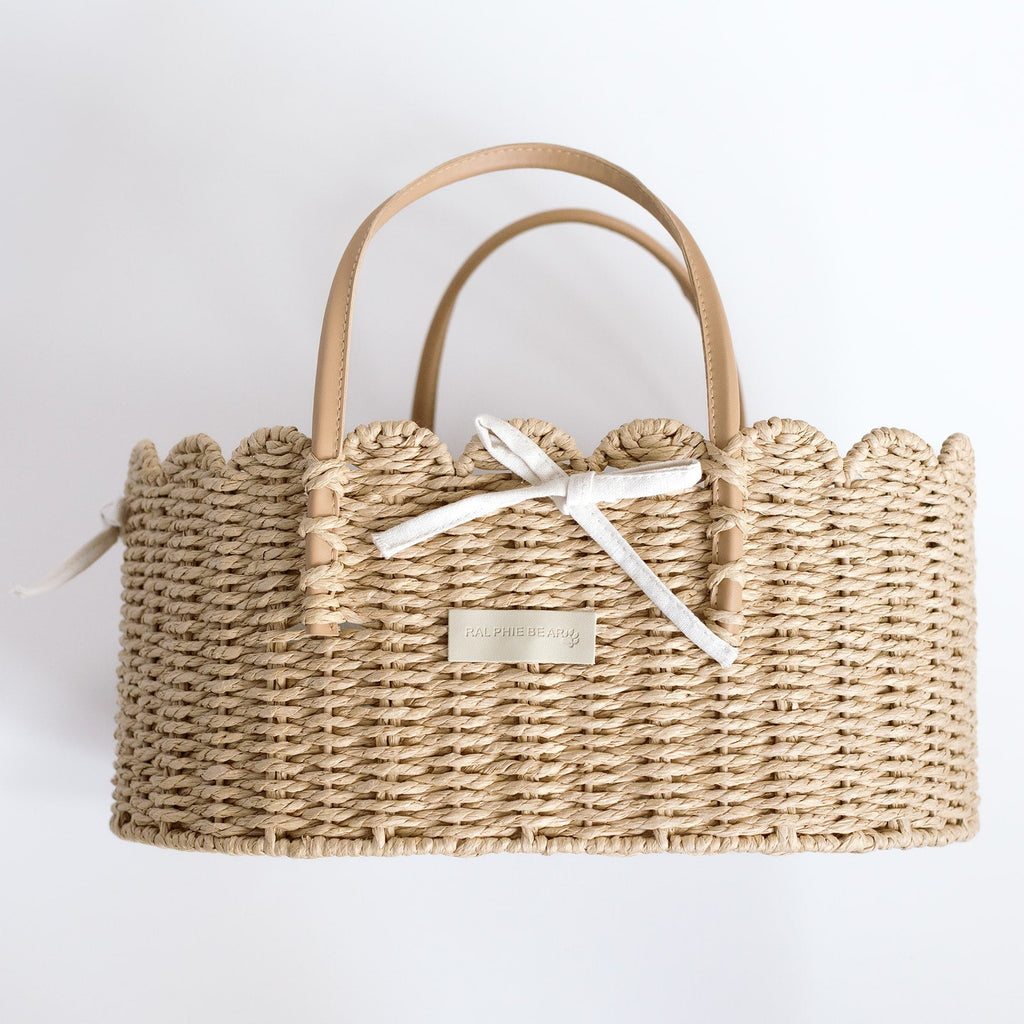 Ralphie Bear Scallop Edge Nappy Caddy / Basket - Baby&More