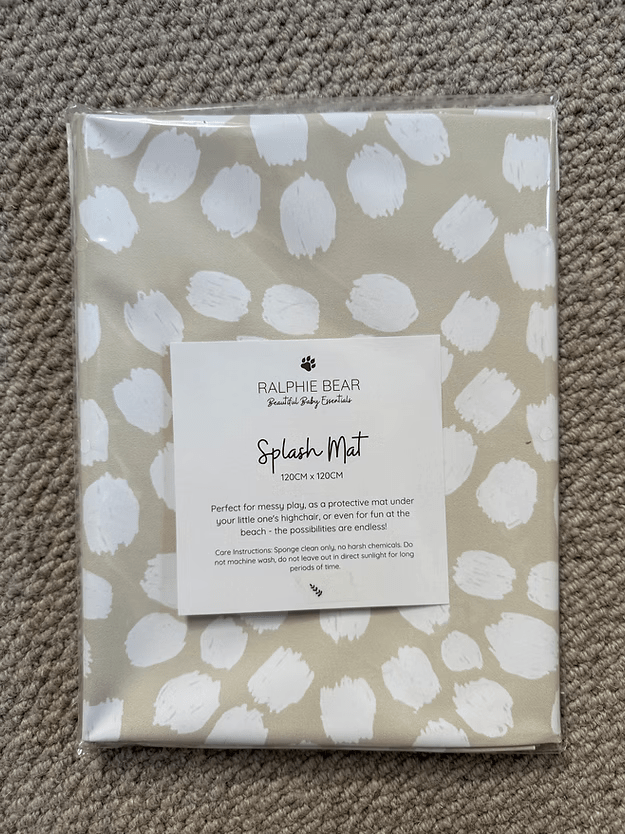 Ralphie Bear Splash Mat - Scallop - Baby&More