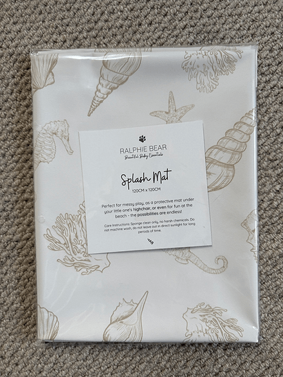 Ralphie Bear Splash Mat - Seashell - Baby&More