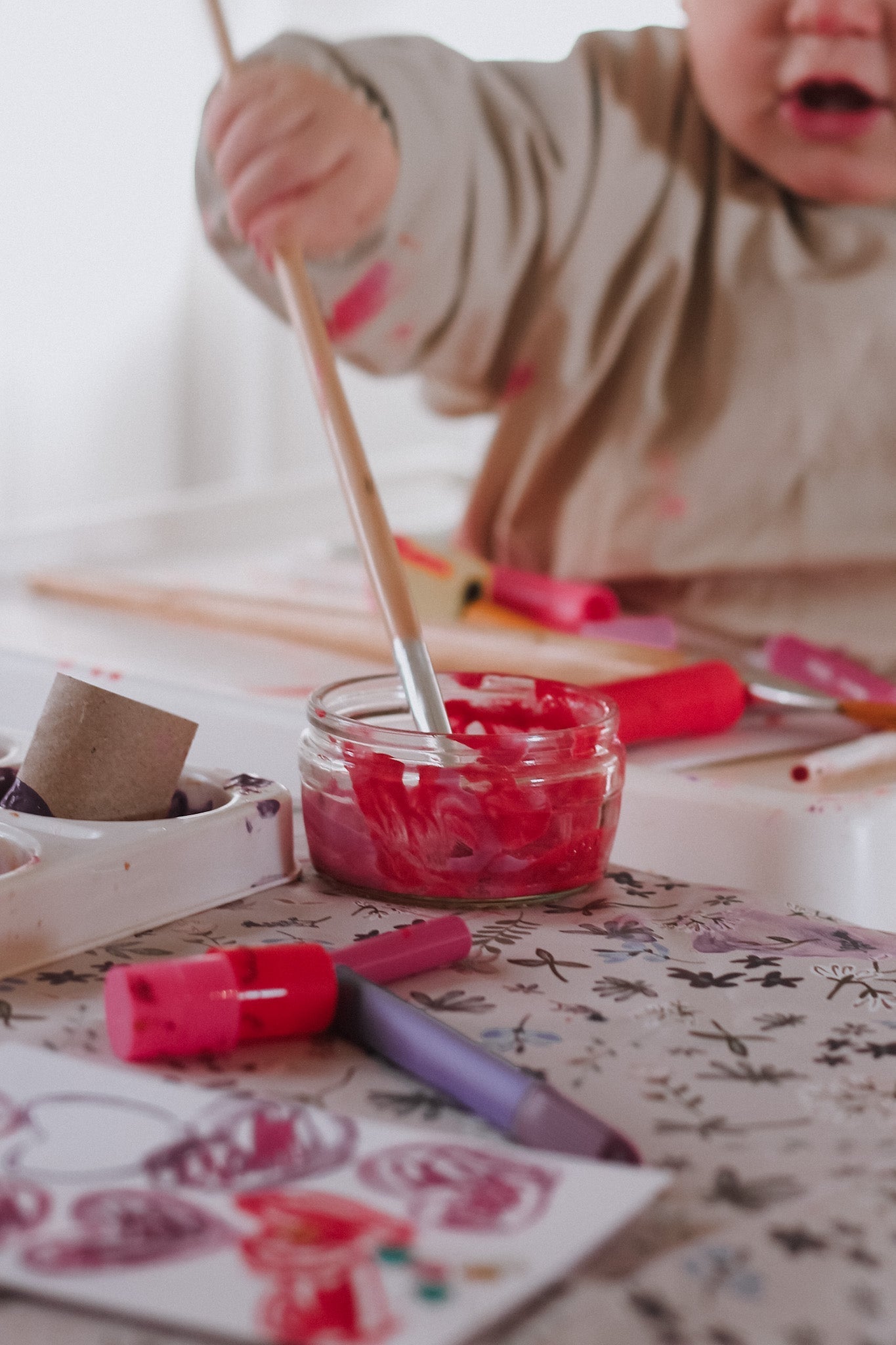 Ralphie Bear Splash Mat - Wildflower Blue - Baby&More