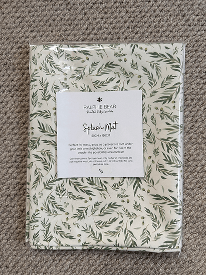 Ralphie Bear Splash Mat - Willow - Baby&More
