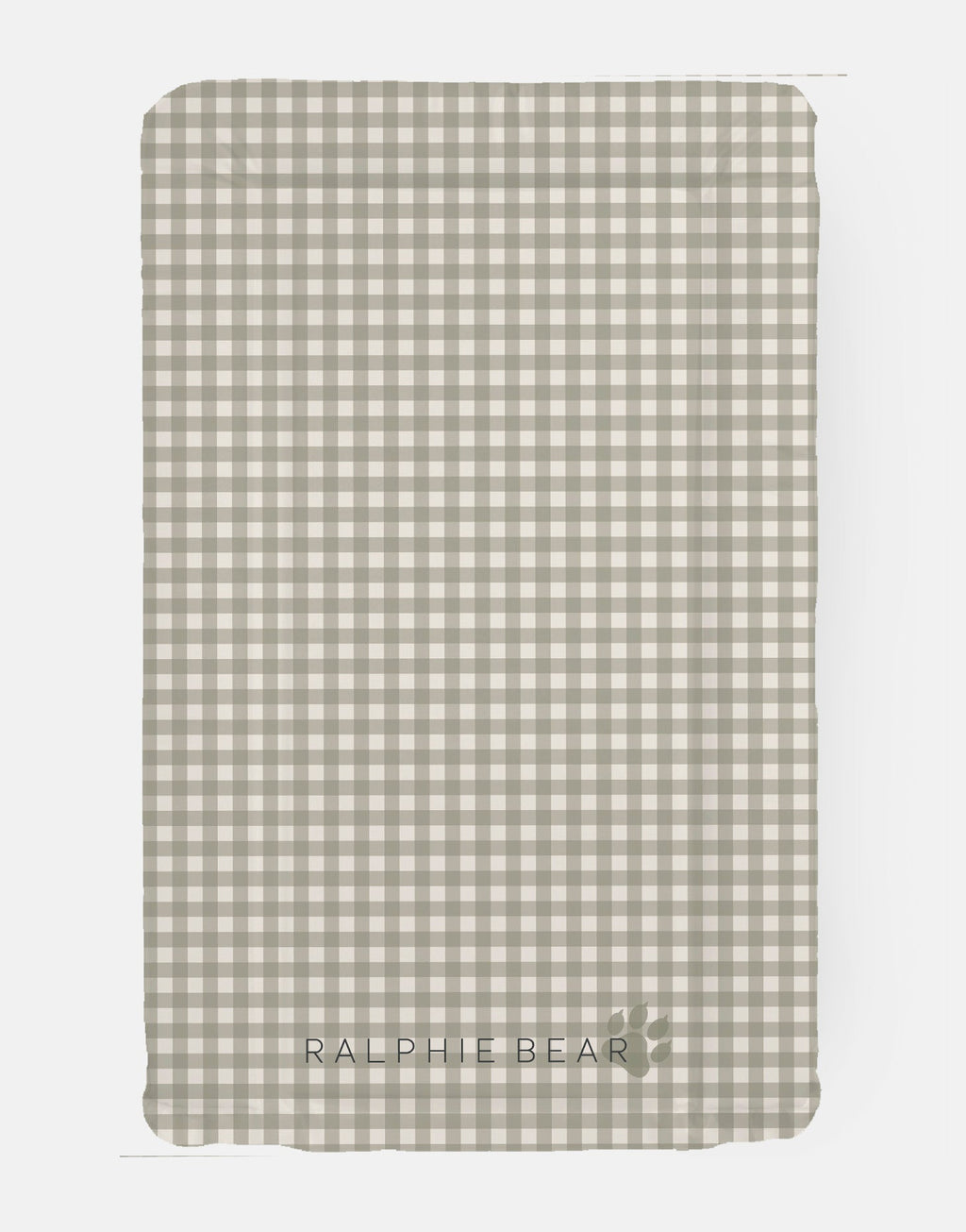 Ralphie Bear Table Changing Mat - Gingham Sage - Baby&More