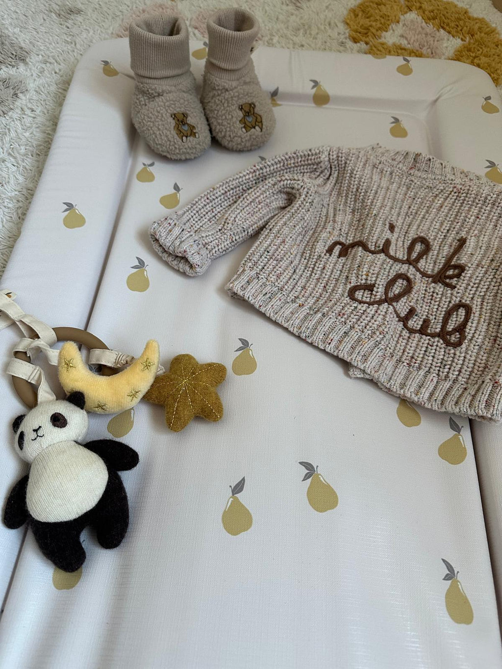 Ralphie Bear Table Changing Mat - Pears - Baby&More