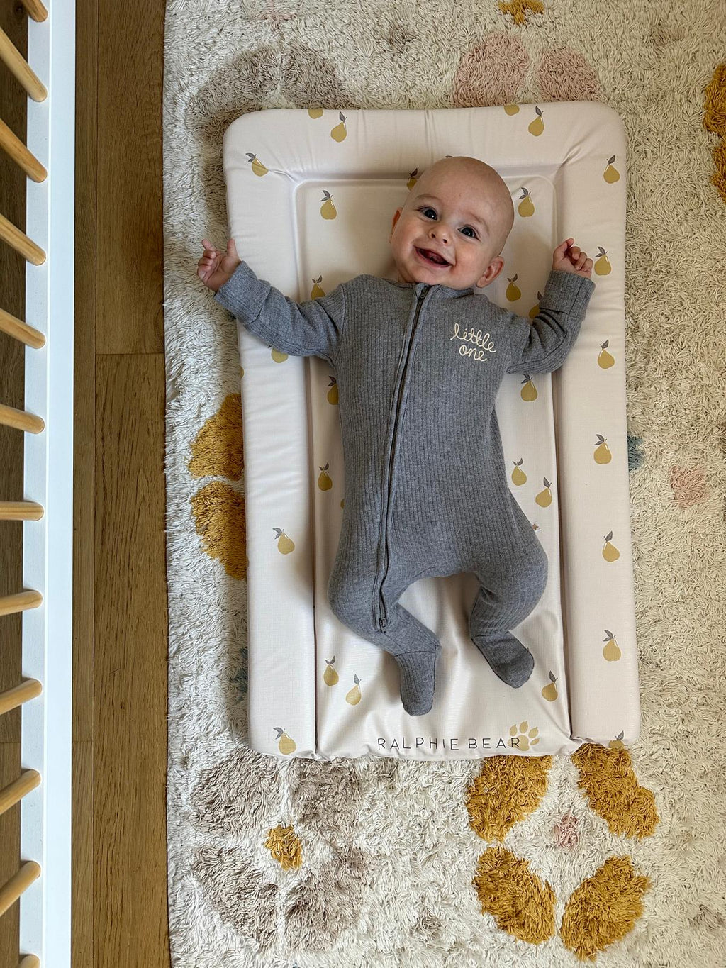 Ralphie Bear Table Changing Mat - Pears - Baby&More