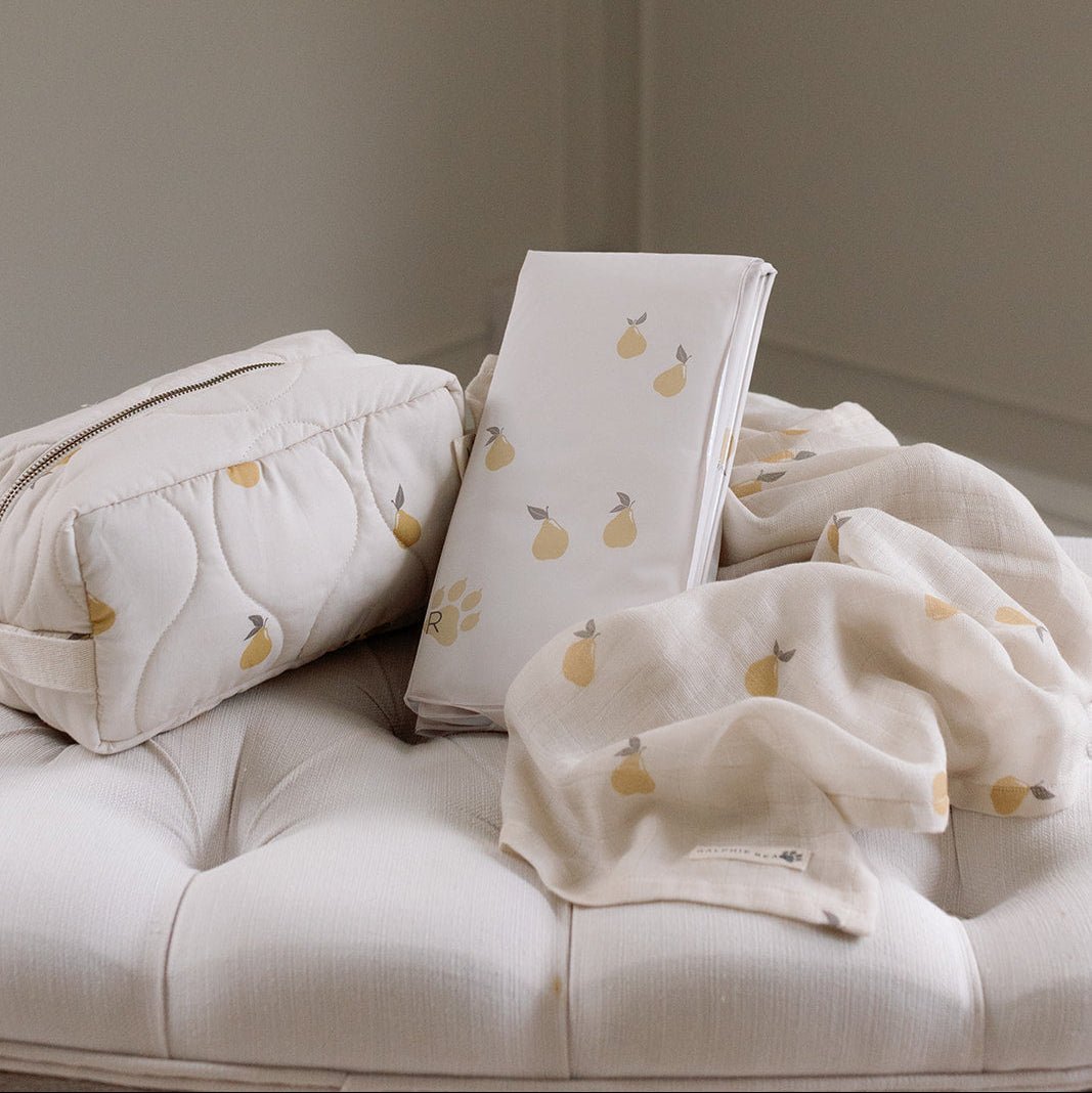 Ralphie Bear Travel Essentials Bundle - Wash Bag, Muslin & Changing Mat - Baby&More