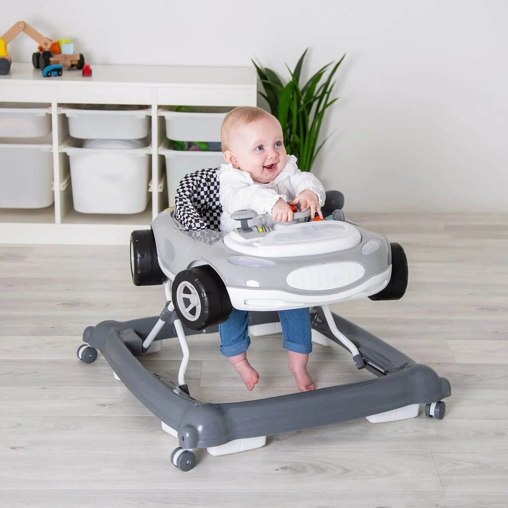 Red Kite Baby Go Round Race Sporty Car Electronic Walker - Grey - Baby&More