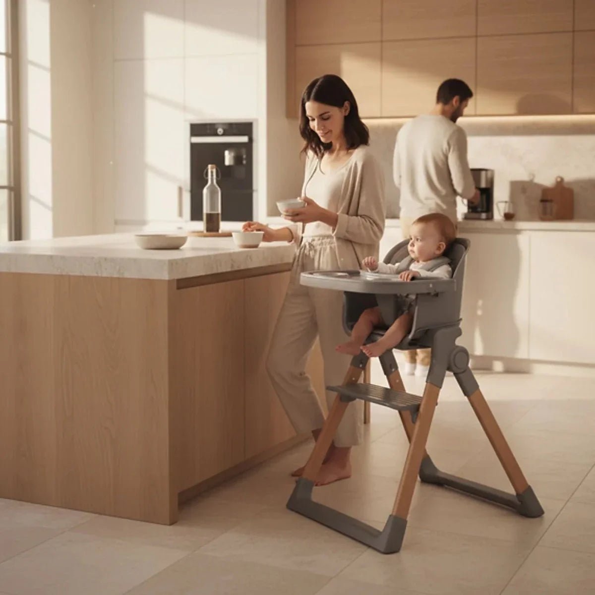 Red Kite Feed Me Orbit Highchair - Grey - Baby&More