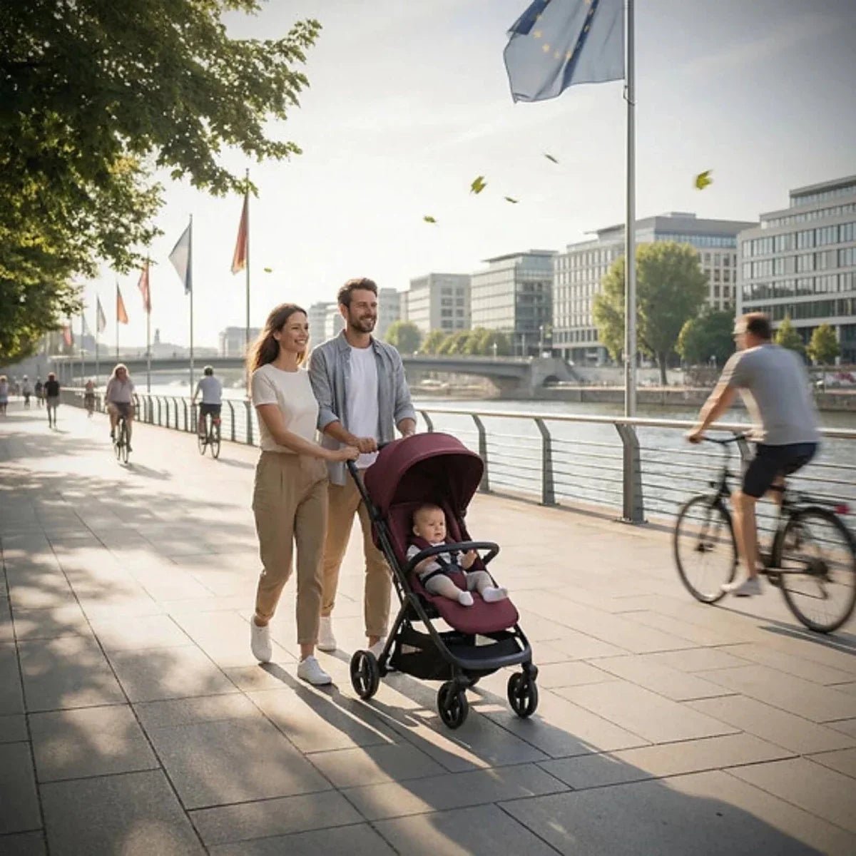 Red Kite Push Me Astro Stroller - Mulberry - Baby&More