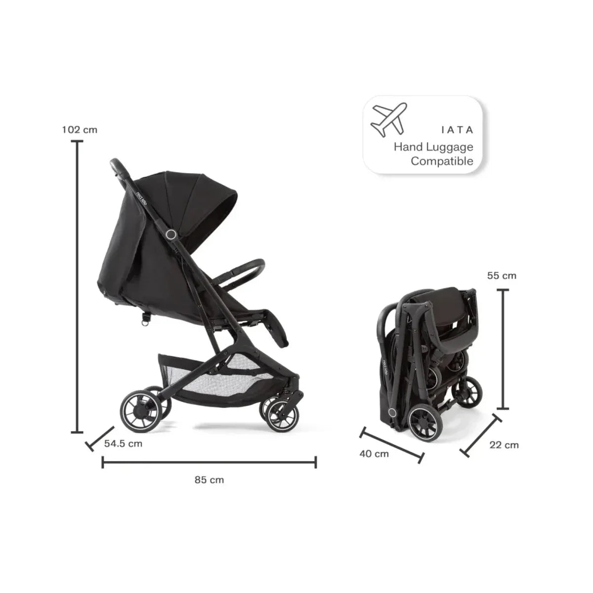 Red Kite Push Me Explor Stroller - Black - Baby&More