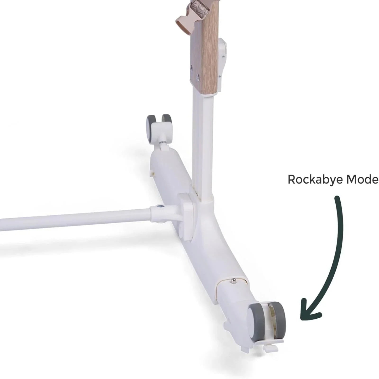 Red Kite Rockabye Bedside Crib - Oatmeal - Baby&More