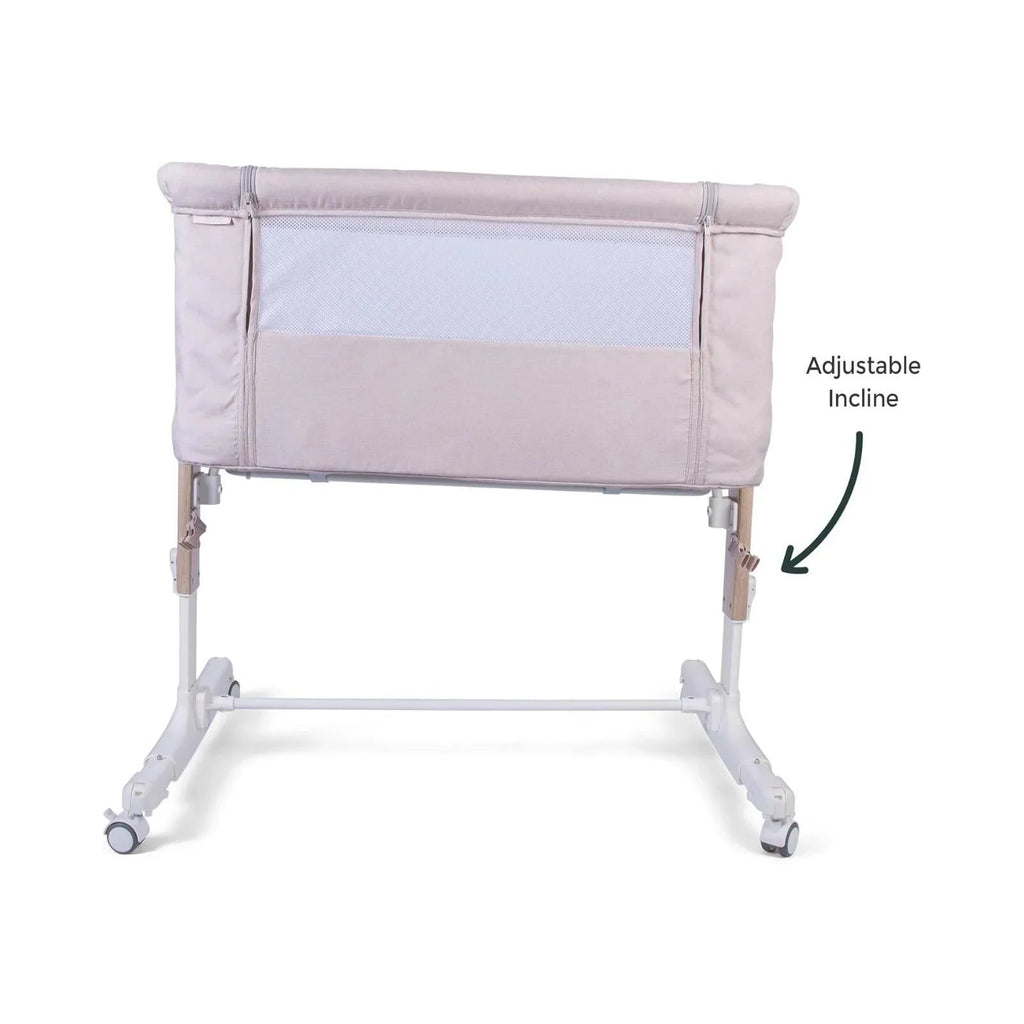 Red Kite Rockabye Bedside Crib - Oatmeal - Baby&More