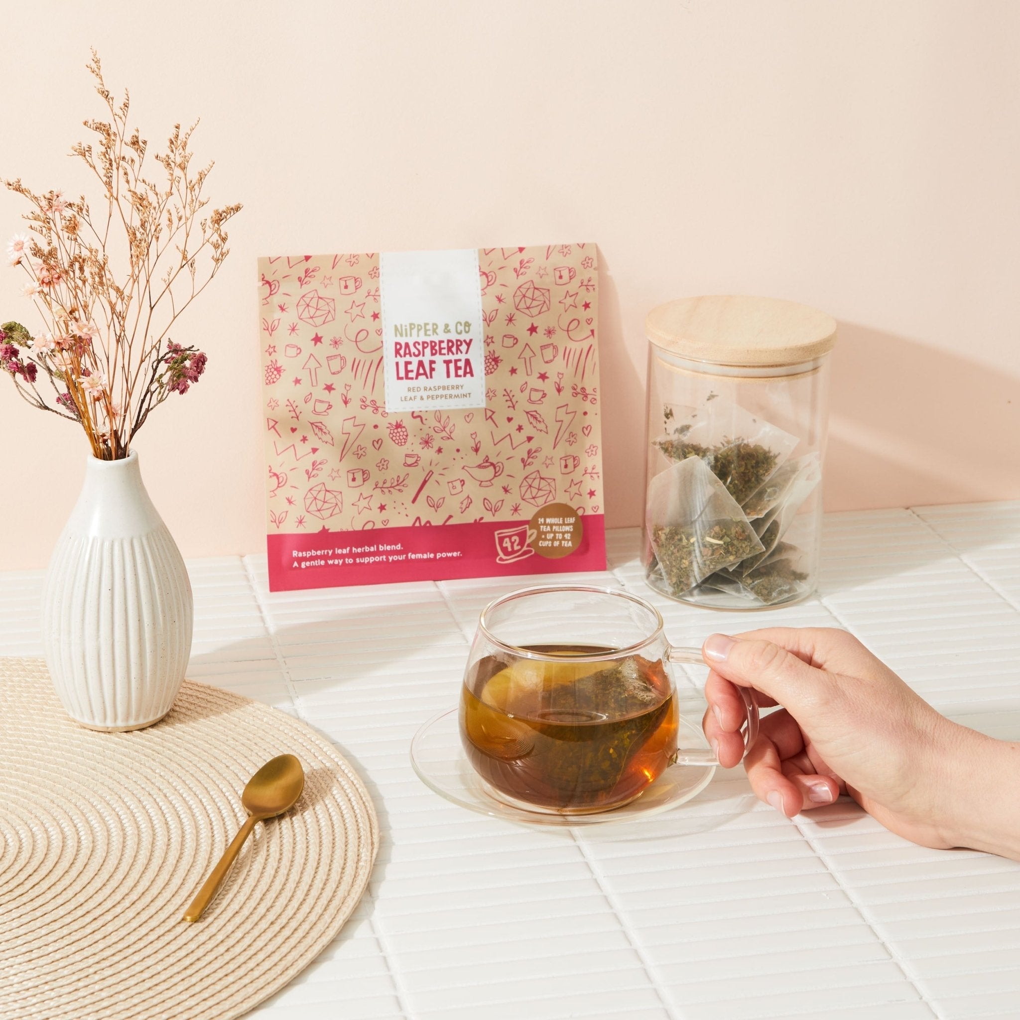 Red Raspberry Leaf Tea, Herbal Infusion for 3rd trimester - Baby&More