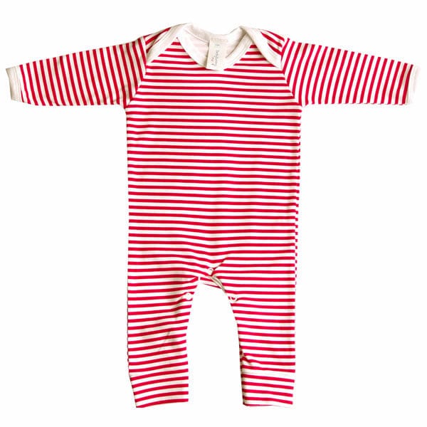 Red & White Stripe Print Baby Outfit Set - Baby&More
