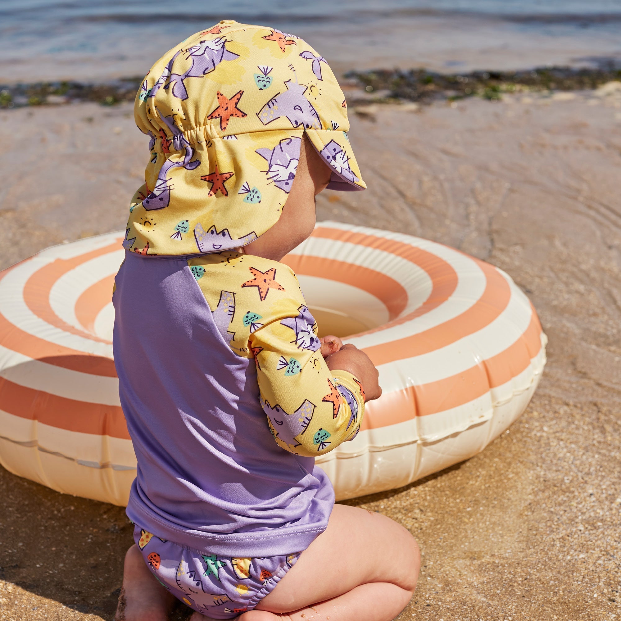 Reusable Swim Complete 4 Piece Set - Orange Octopus - Baby&More