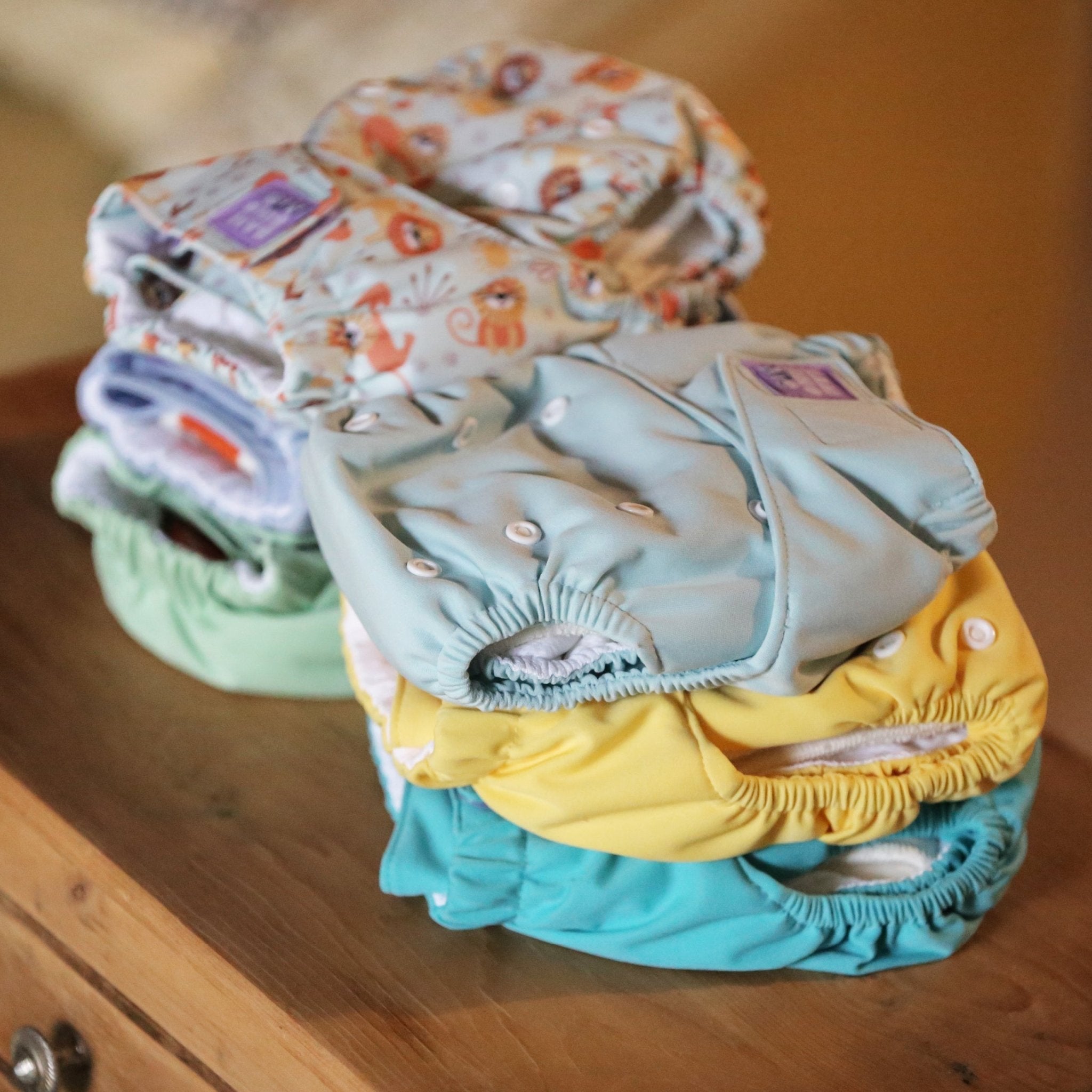 Revolutionary Reusable Nappy Bundle 5 Pack - Paintbox Pastels - Baby&More