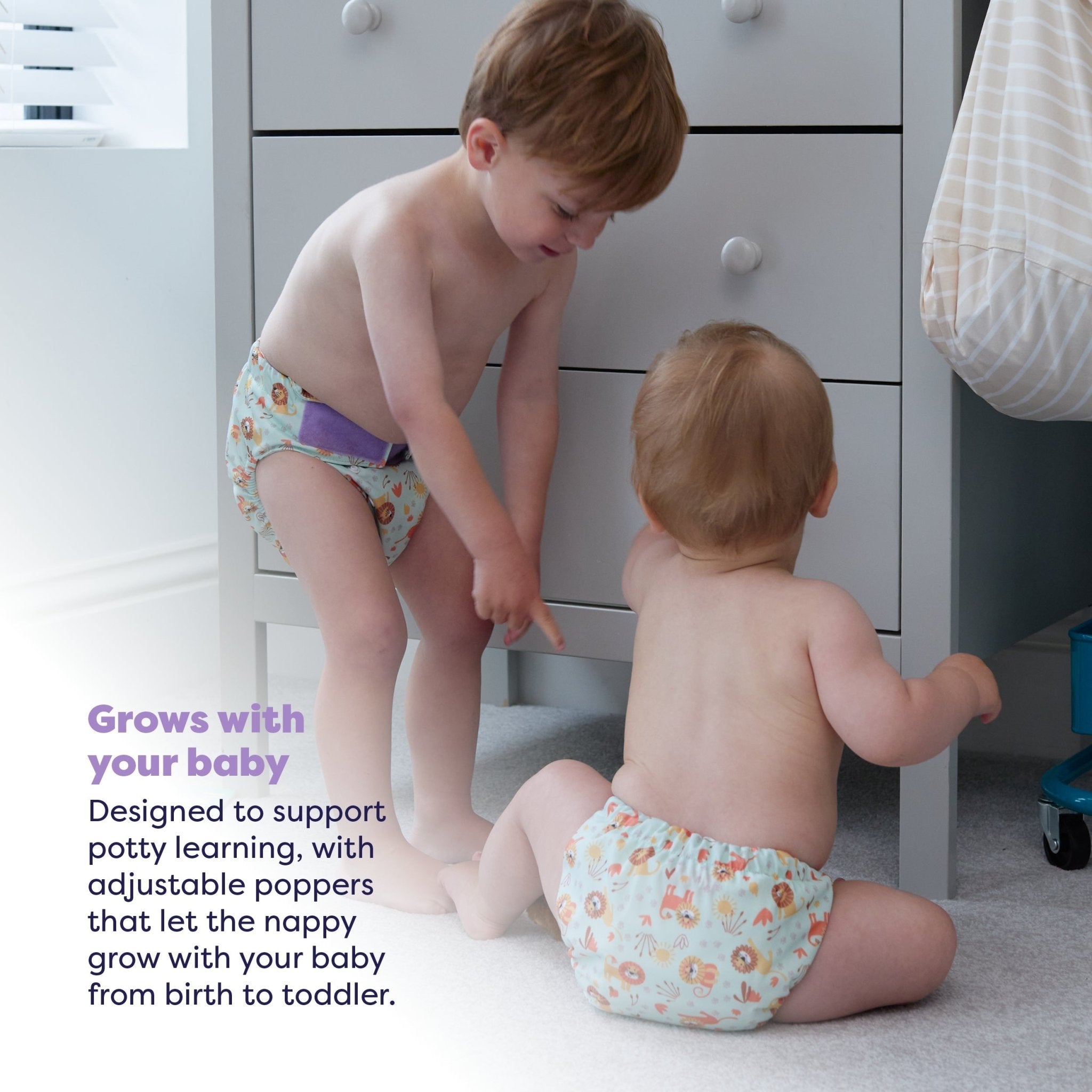 Revolutionary Reusable Nappy Bundle 5 Pack - Wild Life - Baby&More
