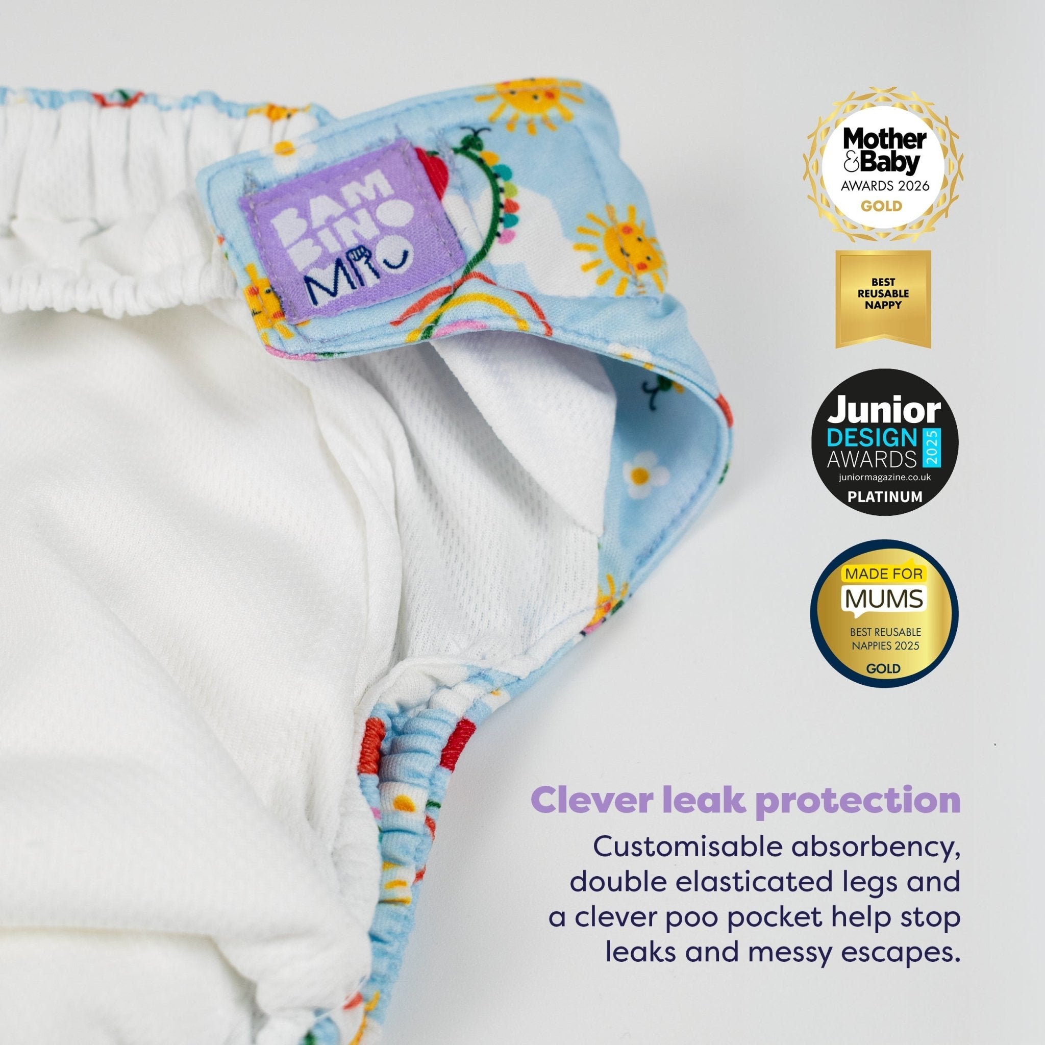 Revolutionary Try - Me - Trio Reusable Nappy Bundle - Garden Party - Baby&More