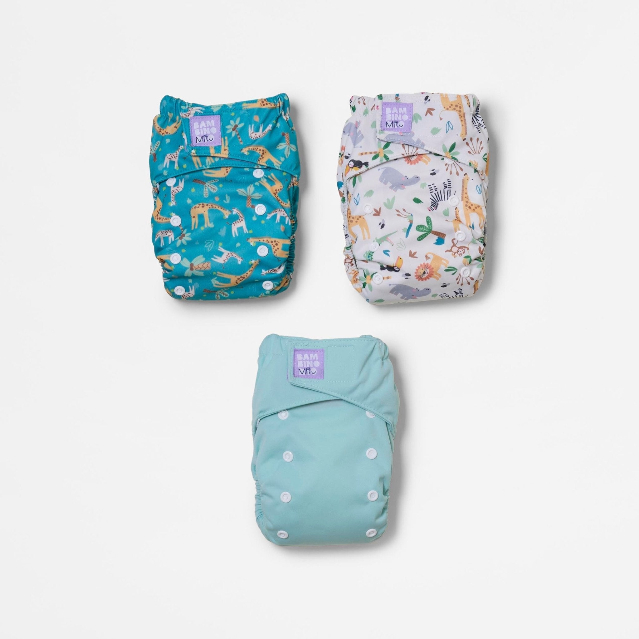 Revolutionary Try - Me - Trio Reusable Nappy Bundle - Wild Life - Baby&More