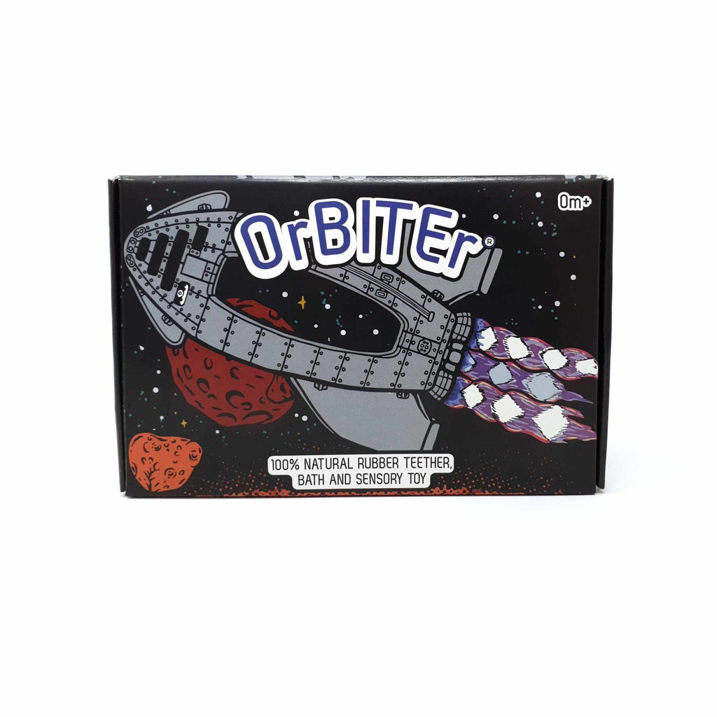 Natural Rubber Space Teether Baby Toy - OrBITEr® Rocket