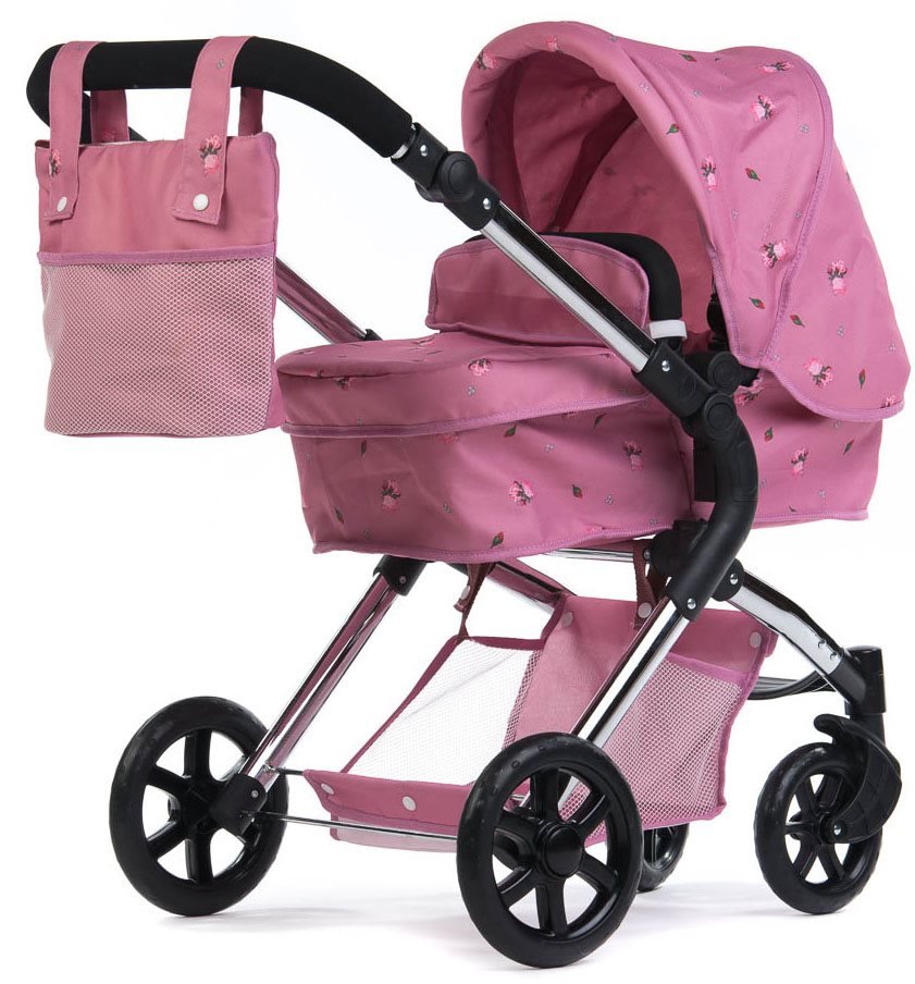 Roma Darcie Single Dolls Pram - Pink - Baby&More