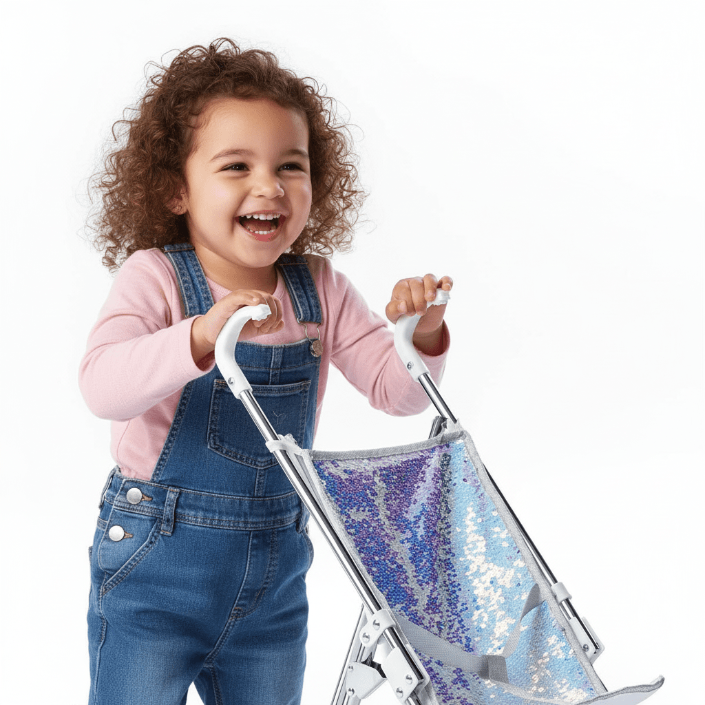 Roma Polly Dolls Pushchair - Sparkle - Baby&More