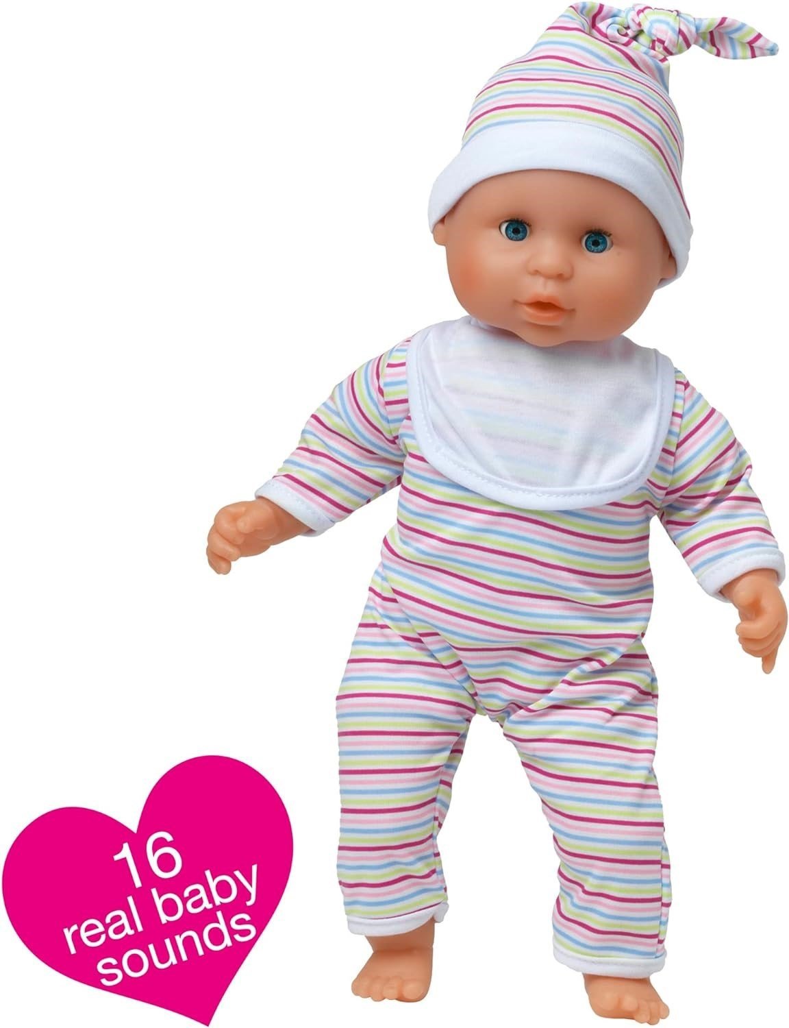 Roma Stephanie Dolls Pram Bundle with Pushchair, Doll, Highchair, Bag, Parasol - Baby&More