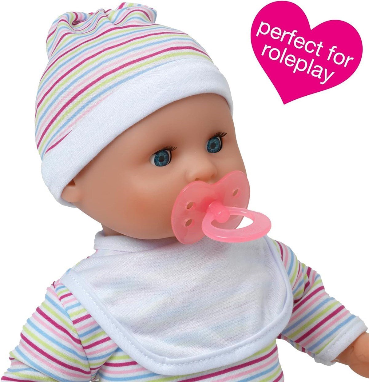 Roma Stephanie Dolls Pram Bundle with Pushchair, Doll, Highchair, Bag, Parasol - Baby&More