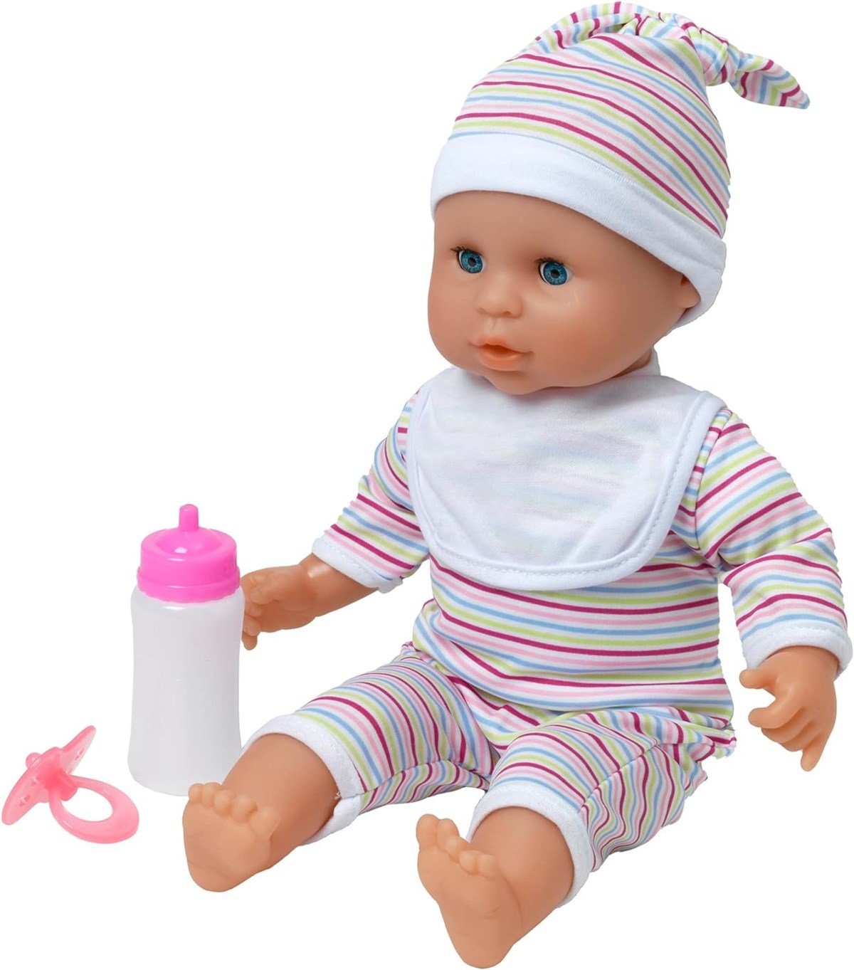 Roma Stephanie Dolls Pram Bundle with Pushchair, Doll, Highchair, Bag, Parasol - Baby&More