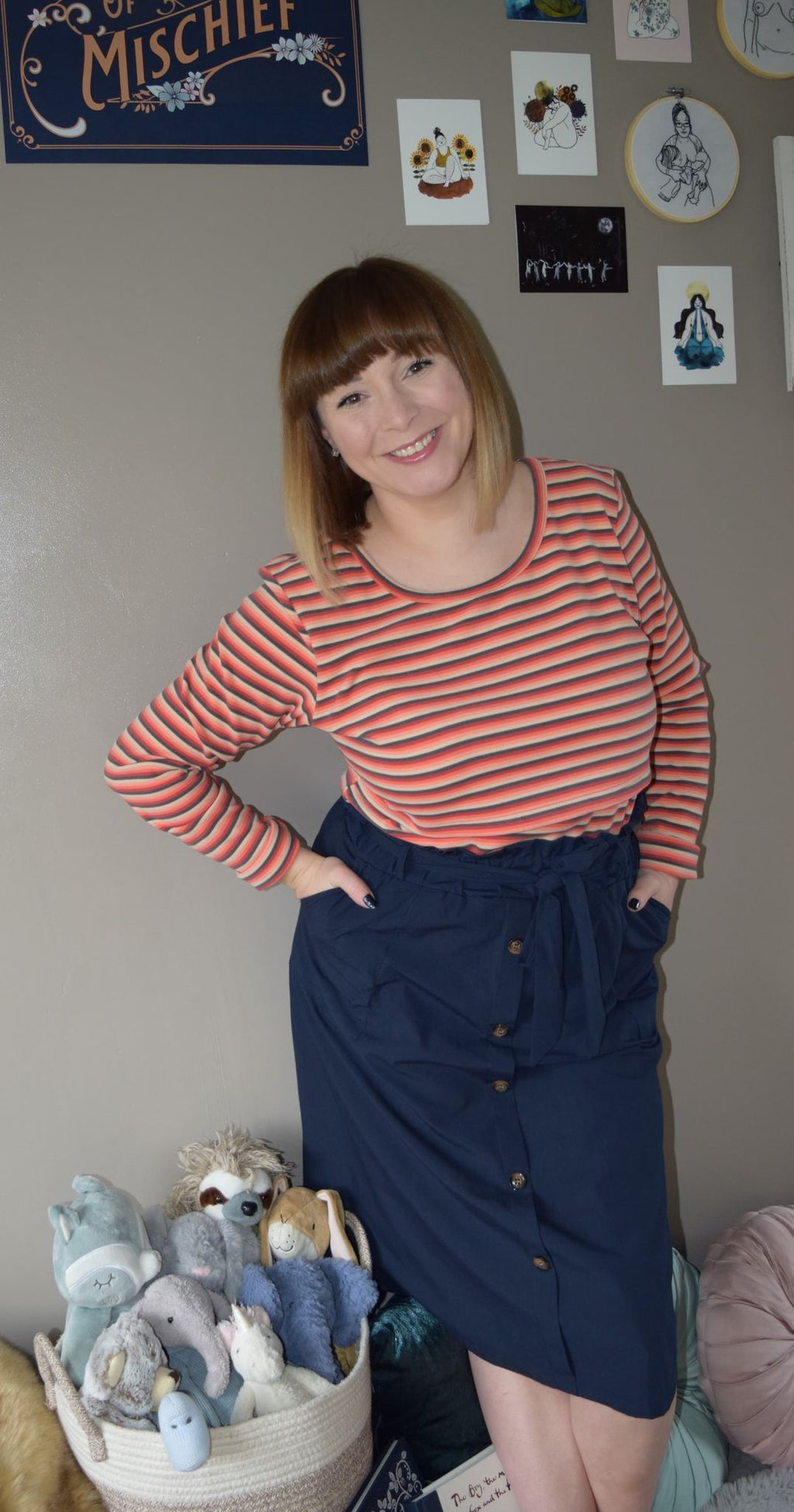 Rosie Stripe Breastfeeding Sweater - Baby&More