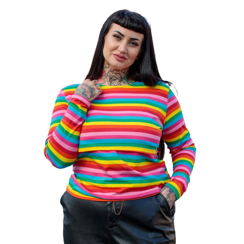 Roxy Rainbow Breastfeeding Top