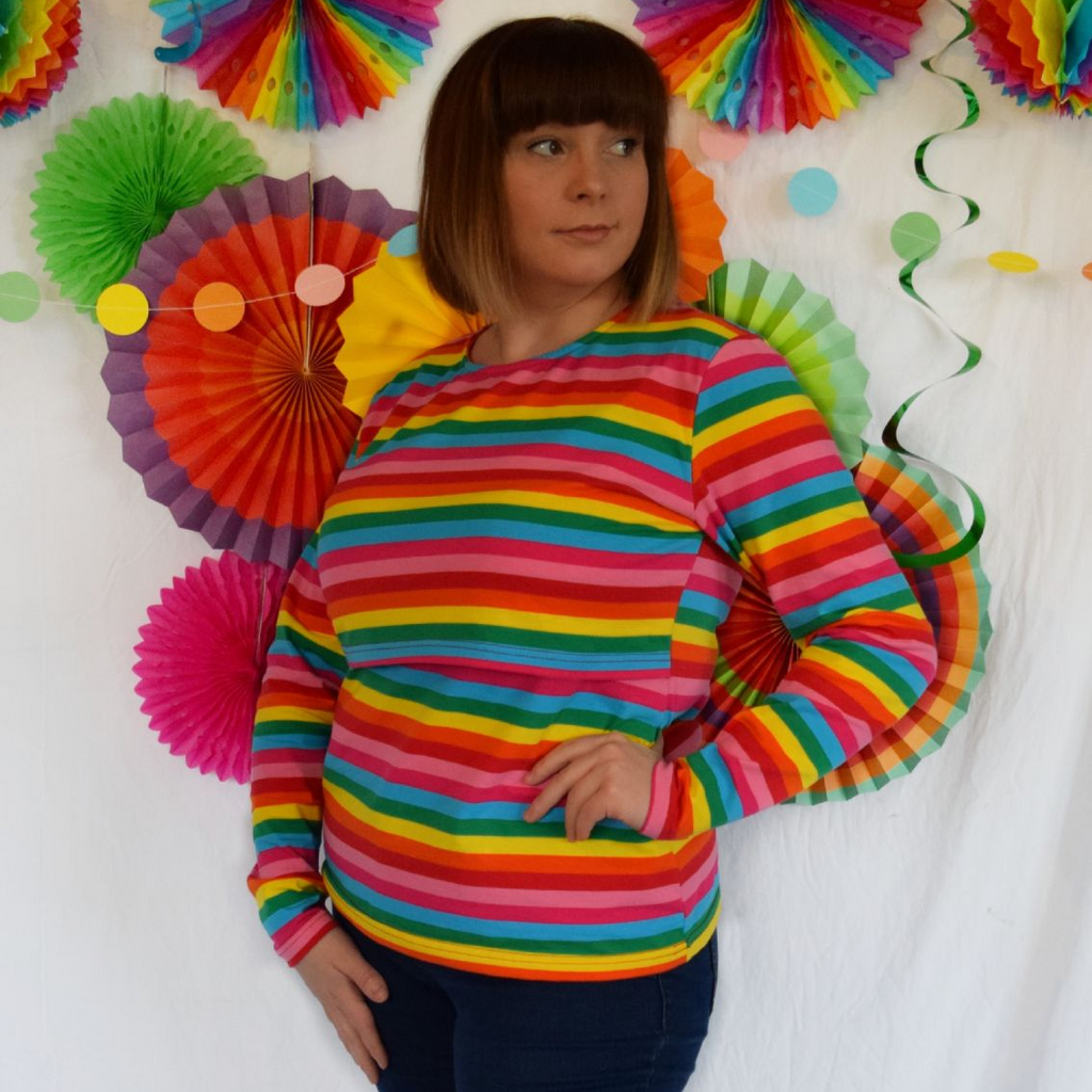 Roxy Rainbow Breastfeeding Top