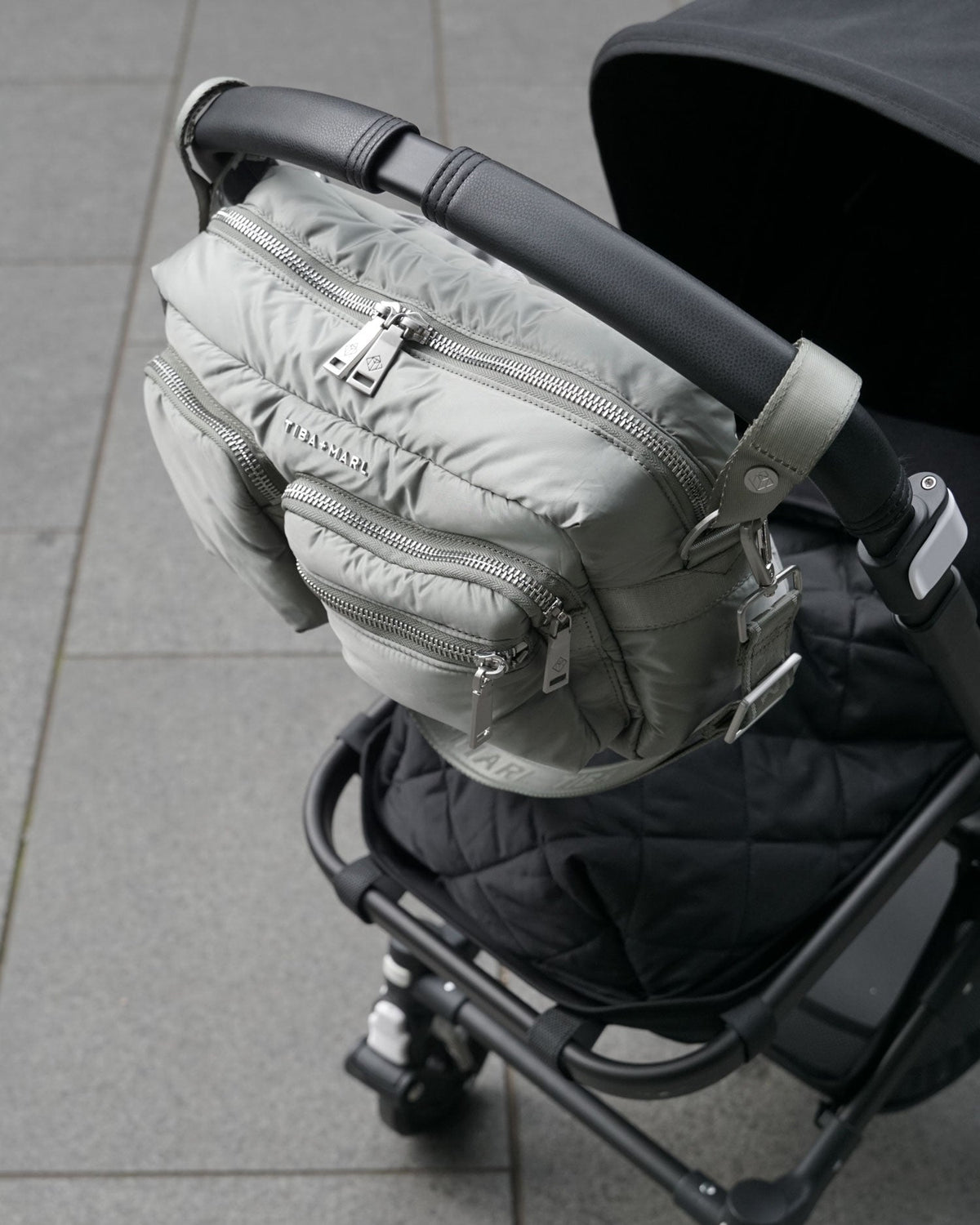 Tiba+Marl Axel Buggy Organiser / Changing Bag Sage