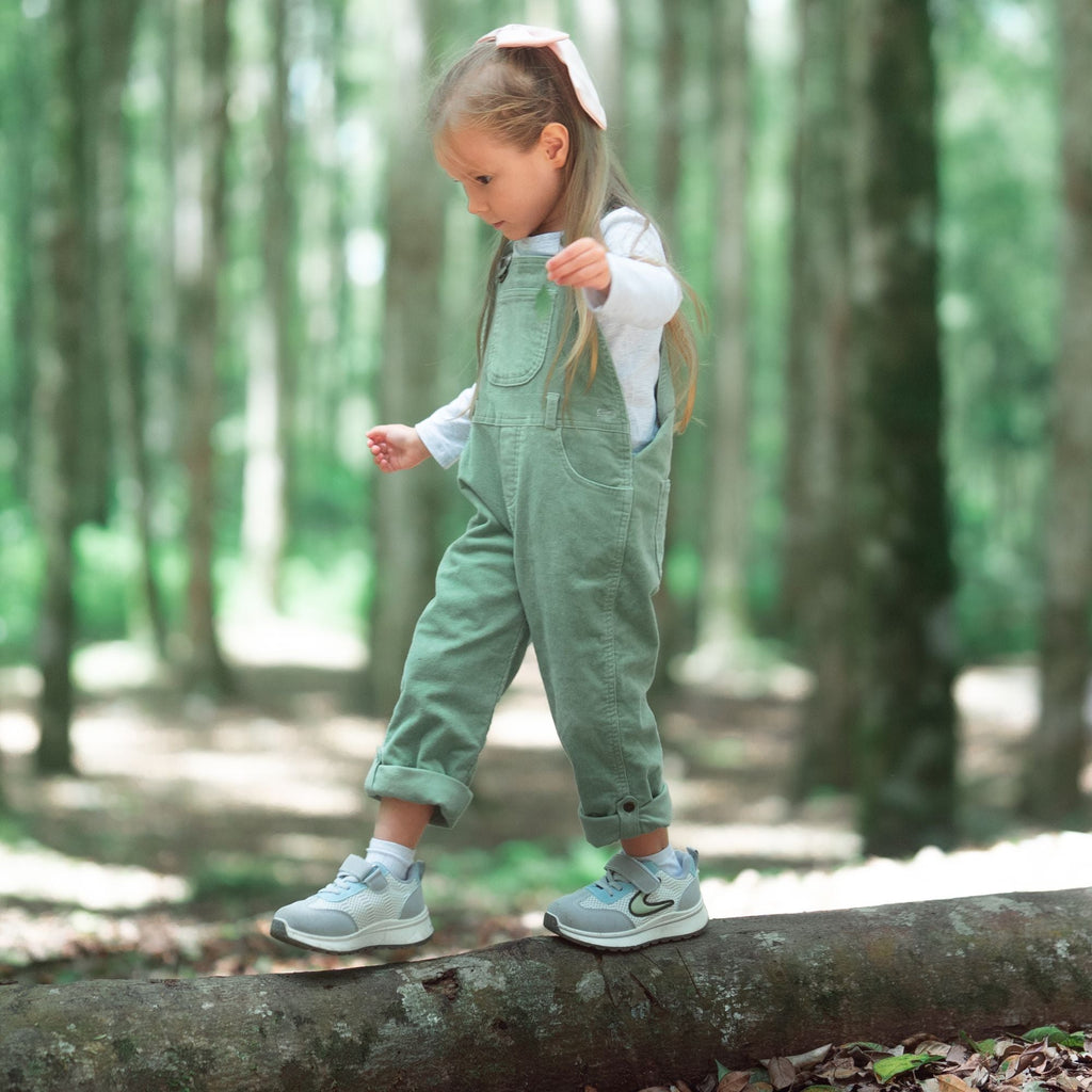 Dotty Dungarees Corduroy Dungarees - Sage