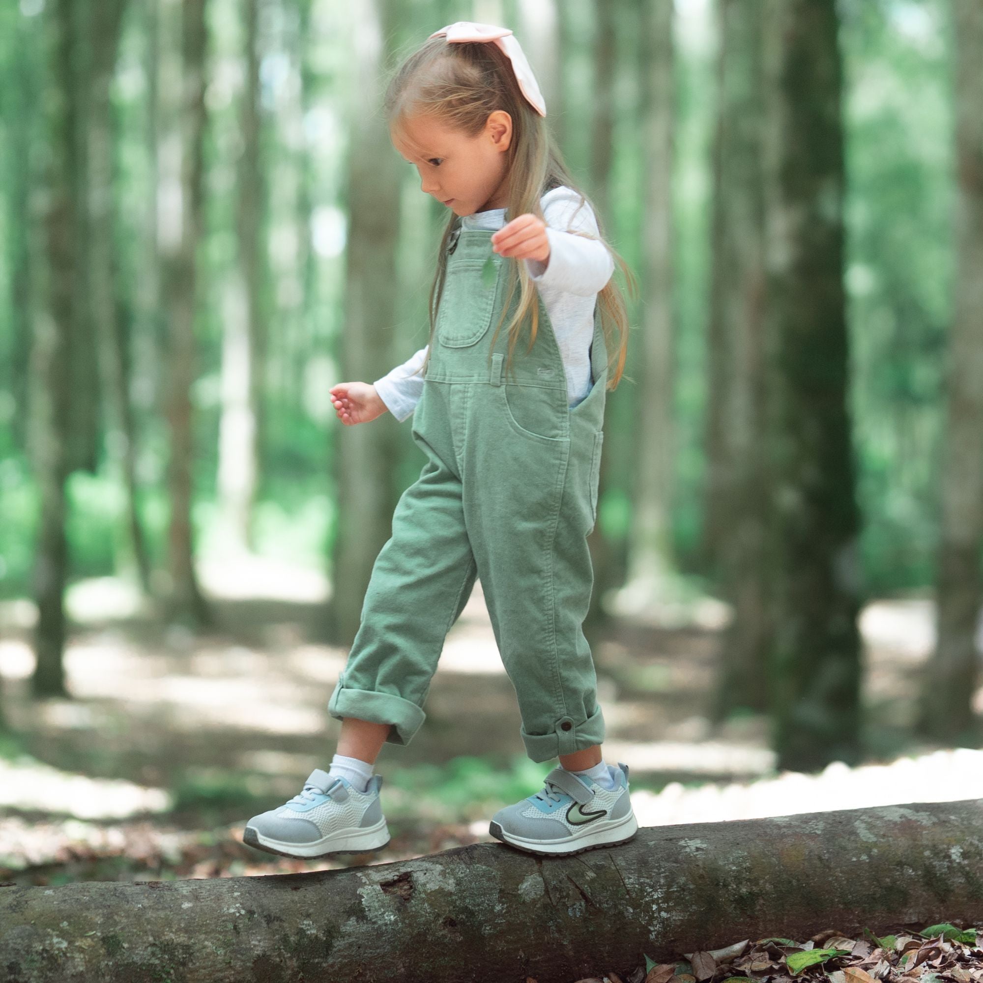 Dotty Dungarees Corduroy Dungarees - Sage