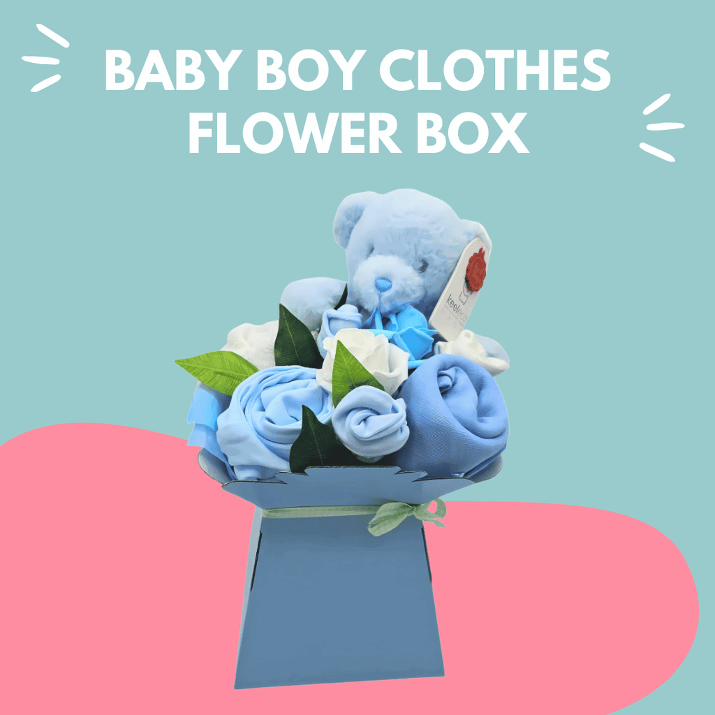 Say It Baby - Baby Boy Clothes Flower Box Gift - Baby&More