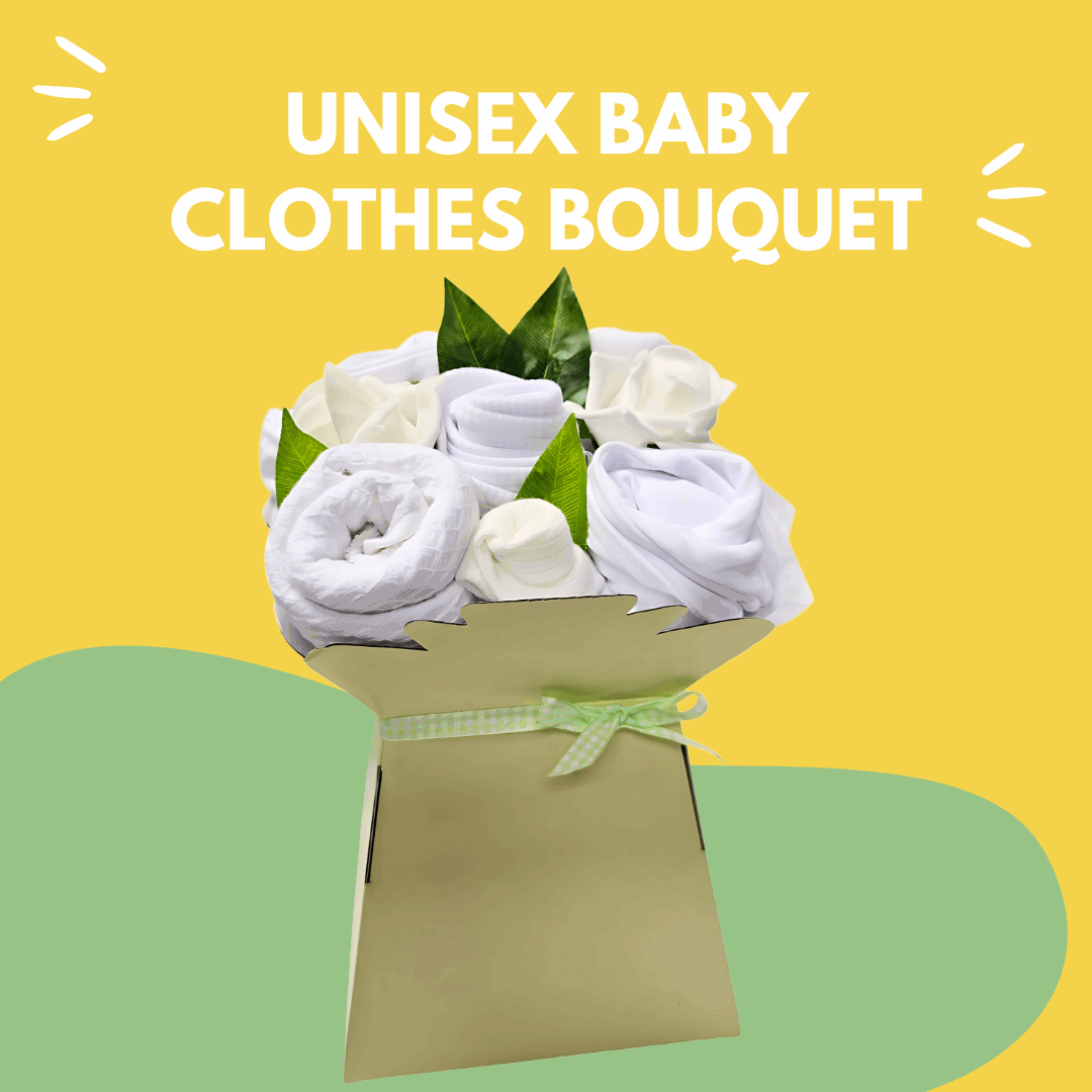 Say It Baby - Unisex Baby Clothes Bouquet Gift