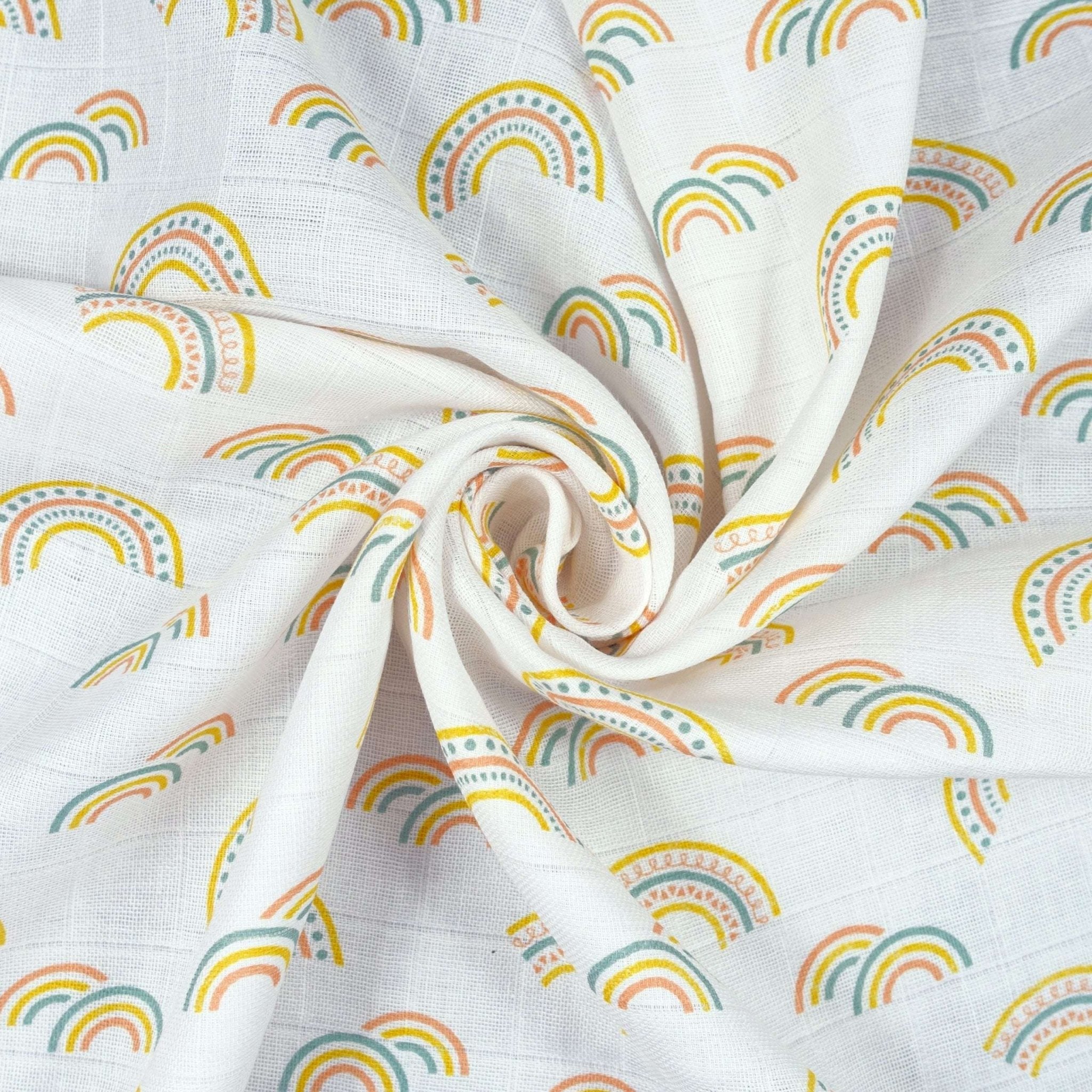 Say It Baby - Scandi Rainbow Baby Muslin Square Bouquet Gift - Baby&More
