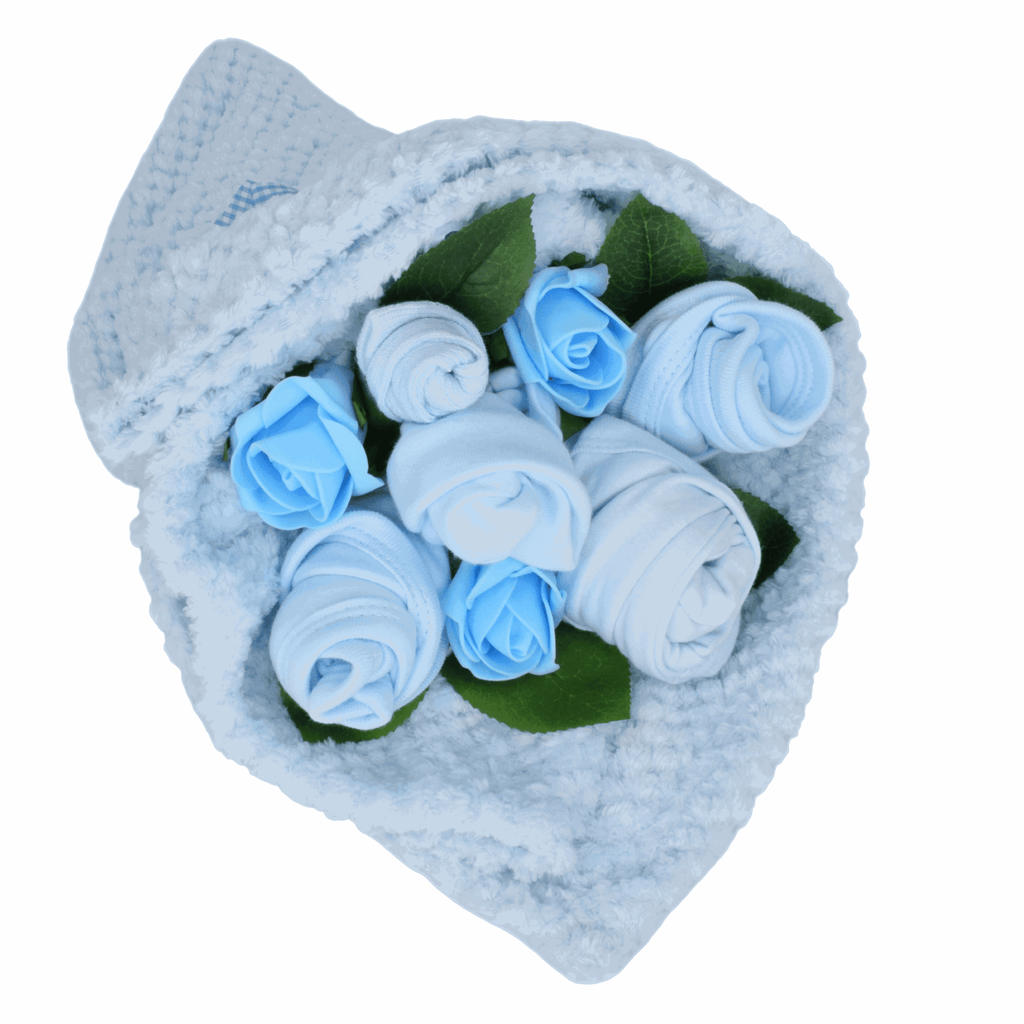 Say It Baby - Traditional Baby Blues Clothes Bouquet Gift - Baby&More