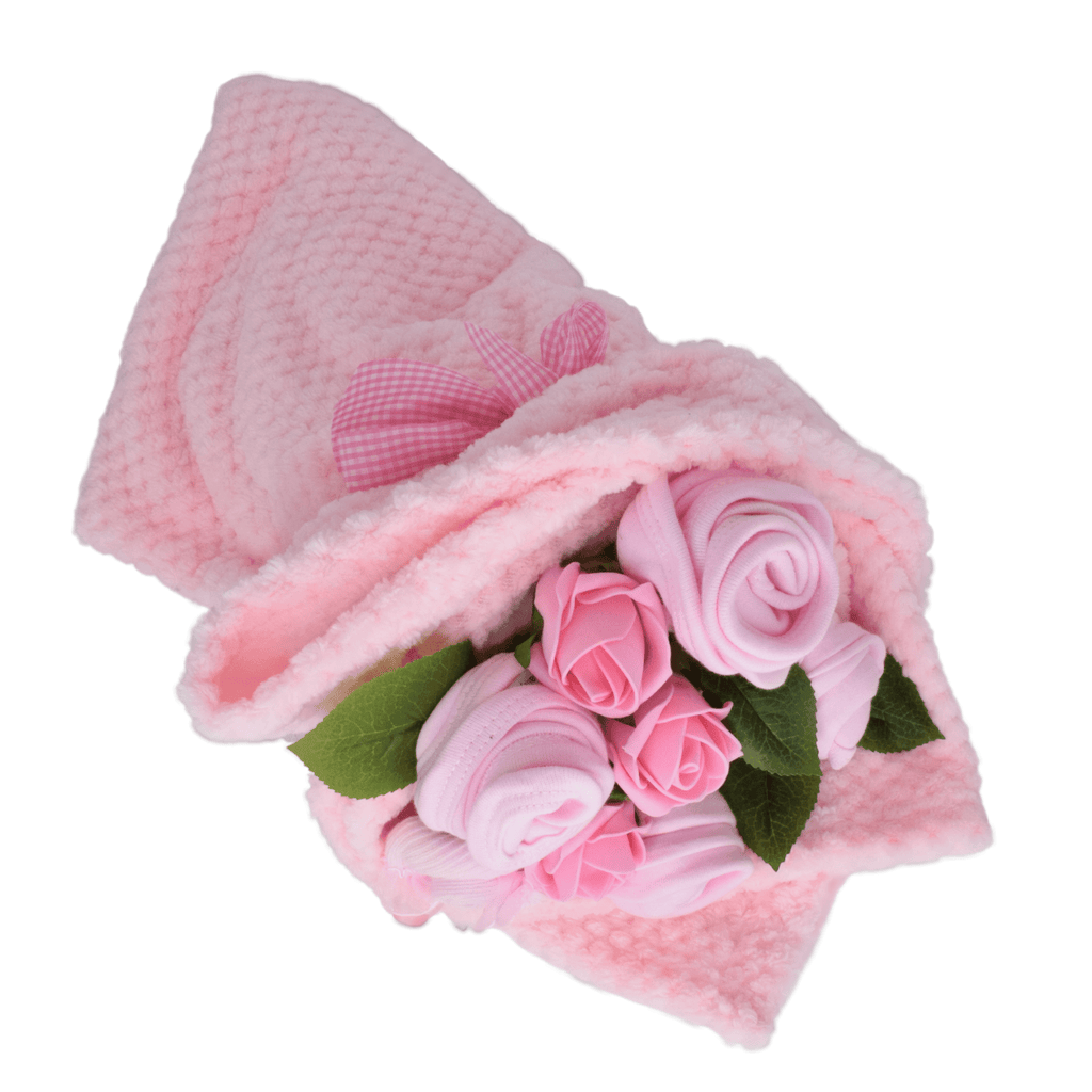 Say It Baby - Traditional Baby Pinks Clothes Bouquet Gift