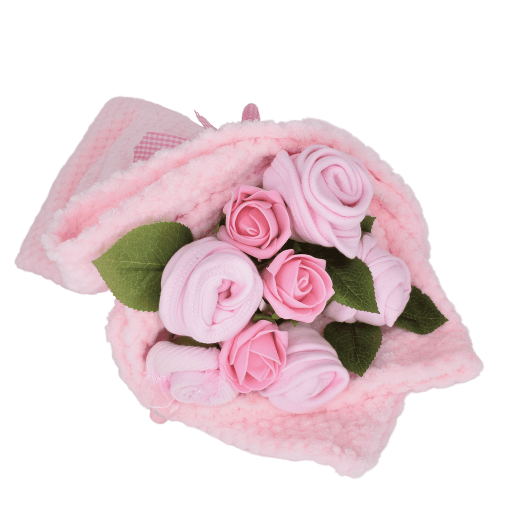 Say It Baby - Traditional Baby Pinks Clothes Bouquet Gift