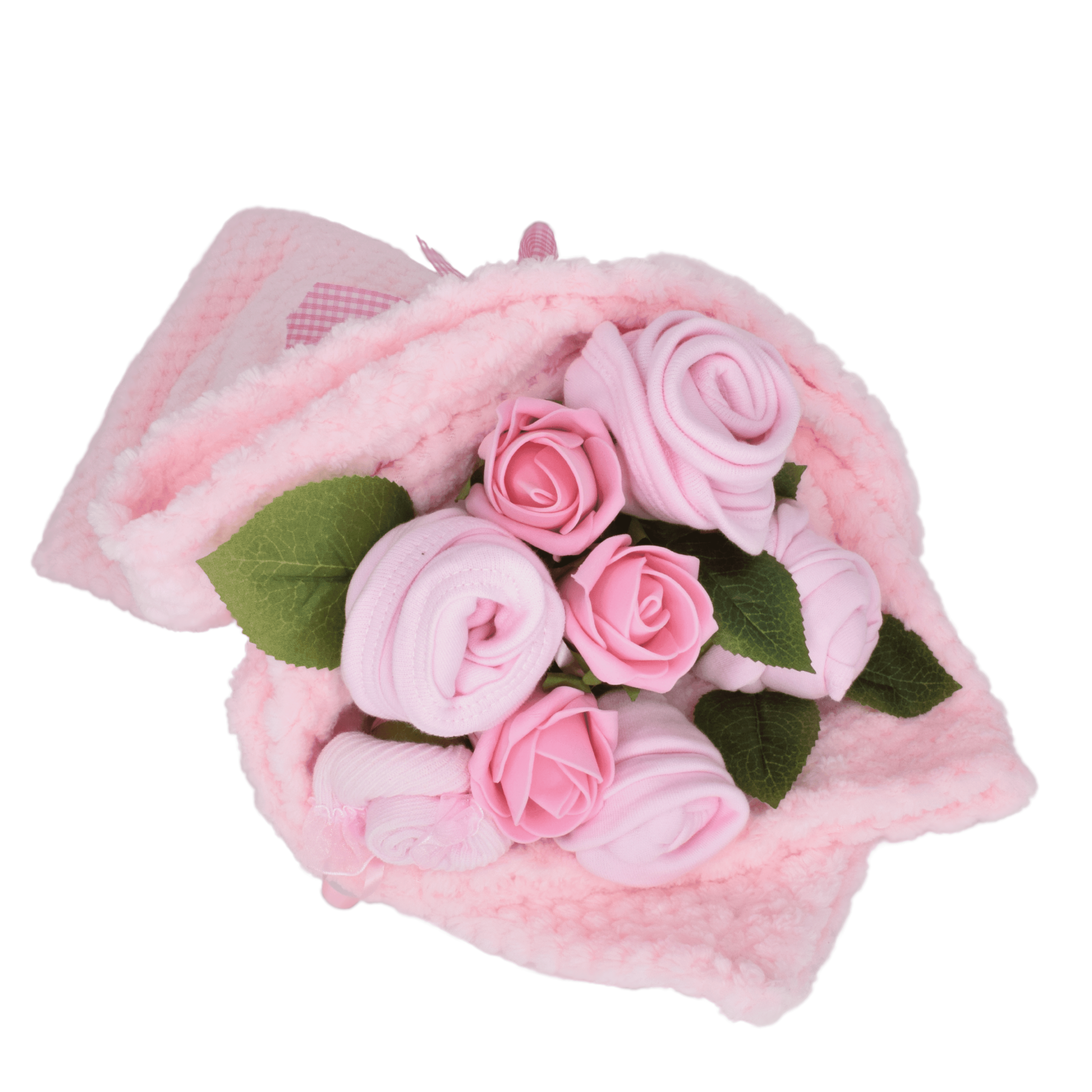 Say It Baby - Traditional Baby Pinks Clothes Bouquet Gift