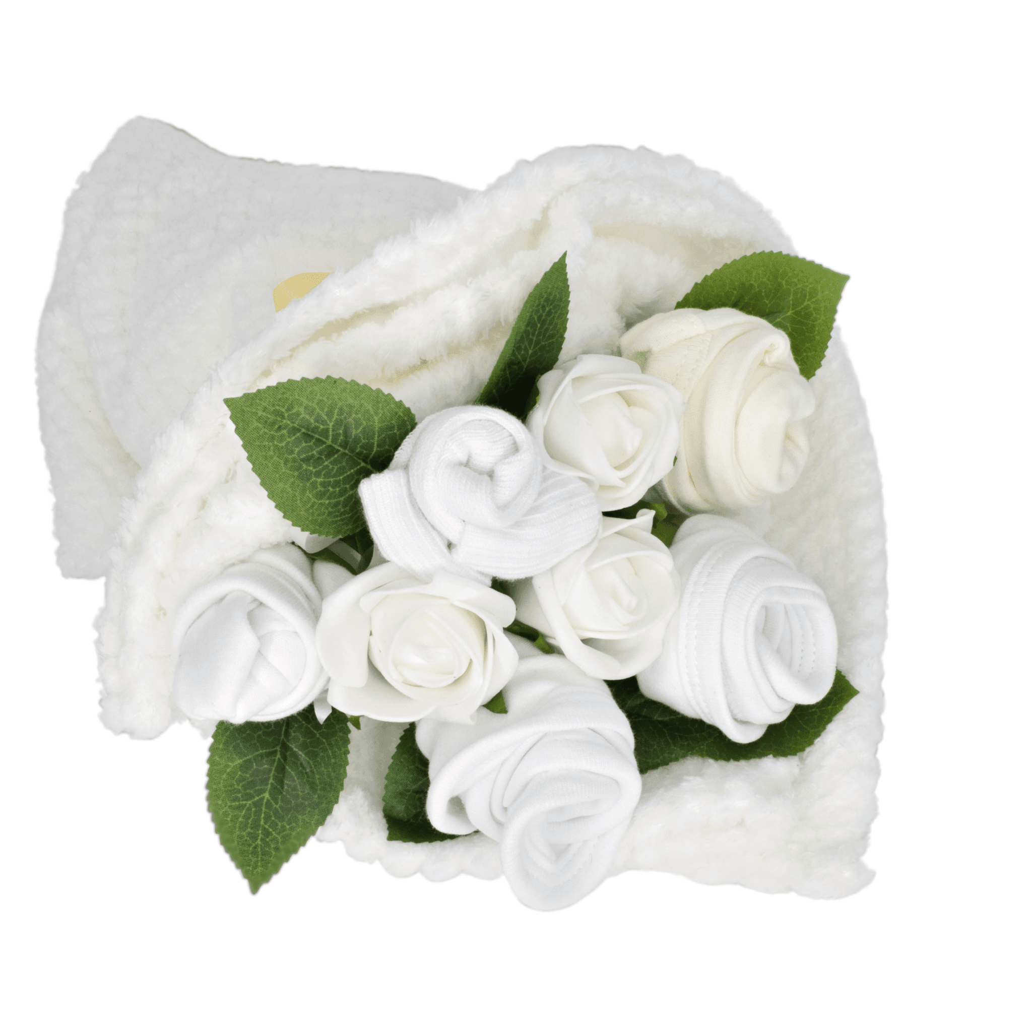 Say It Baby - Traditional Baby White Clothes Bouquet Gift - Baby&More