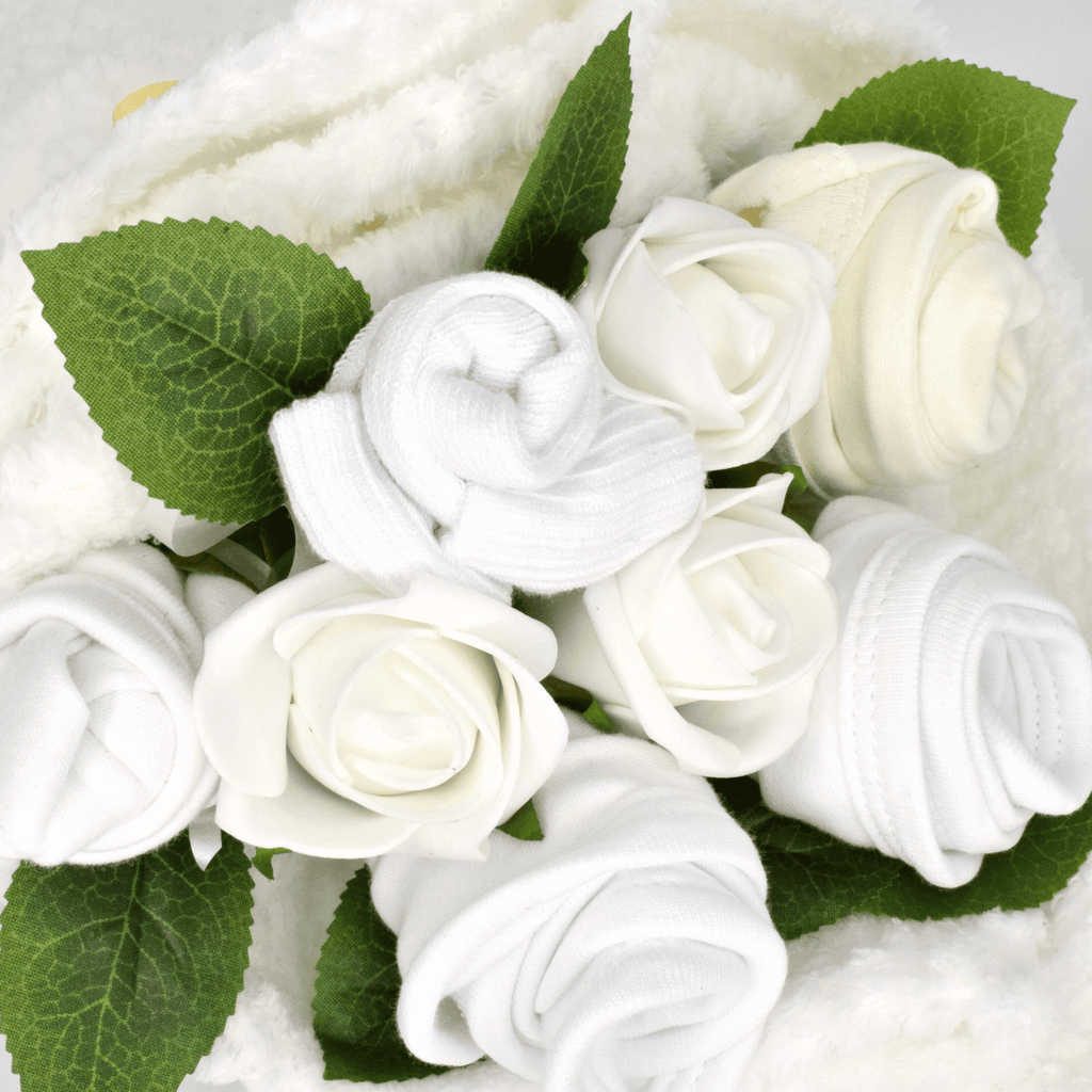 Say It Baby - Traditional Baby White Clothes Bouquet Gift - Baby&More