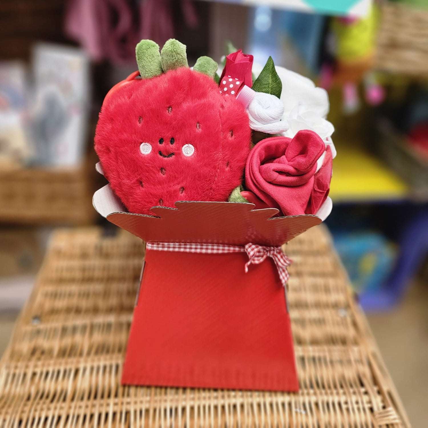 Say It Baby - Squish & Snugg Strawberry Baby Bouquet Gift